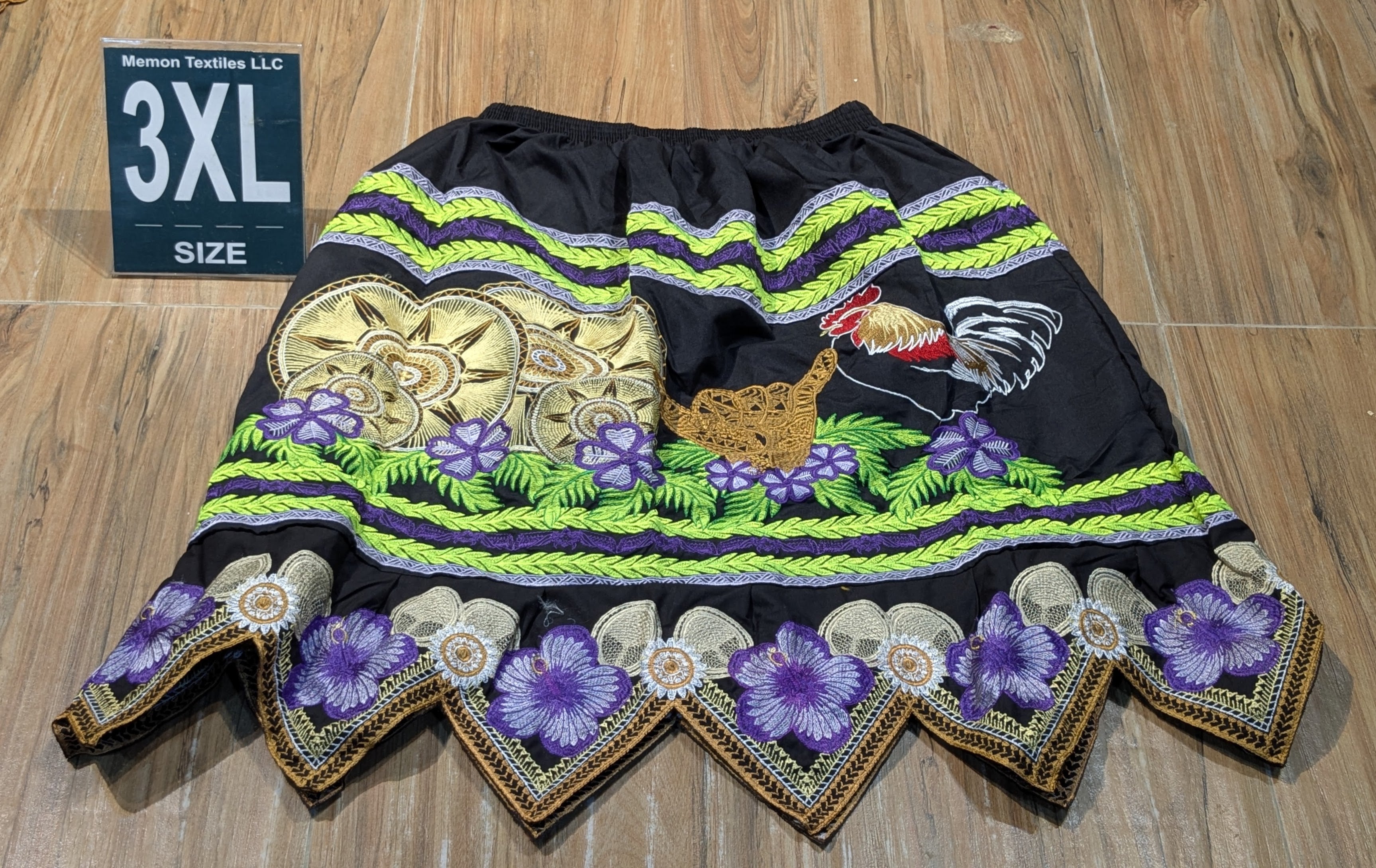 Embroidered Island Skirts (Urohs) - 3XL