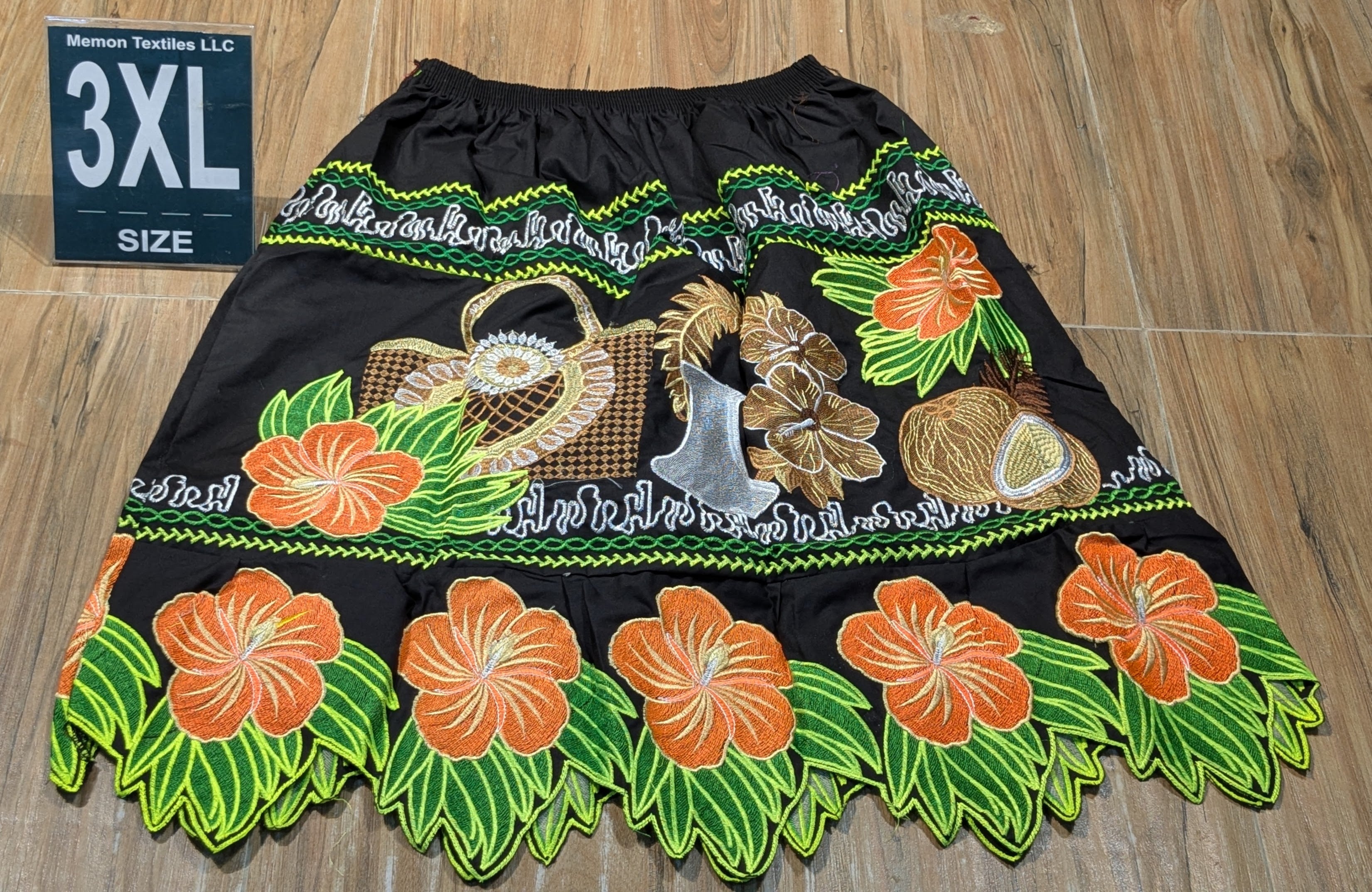 Embroidered Island Skirts (Urohs) - 3XL