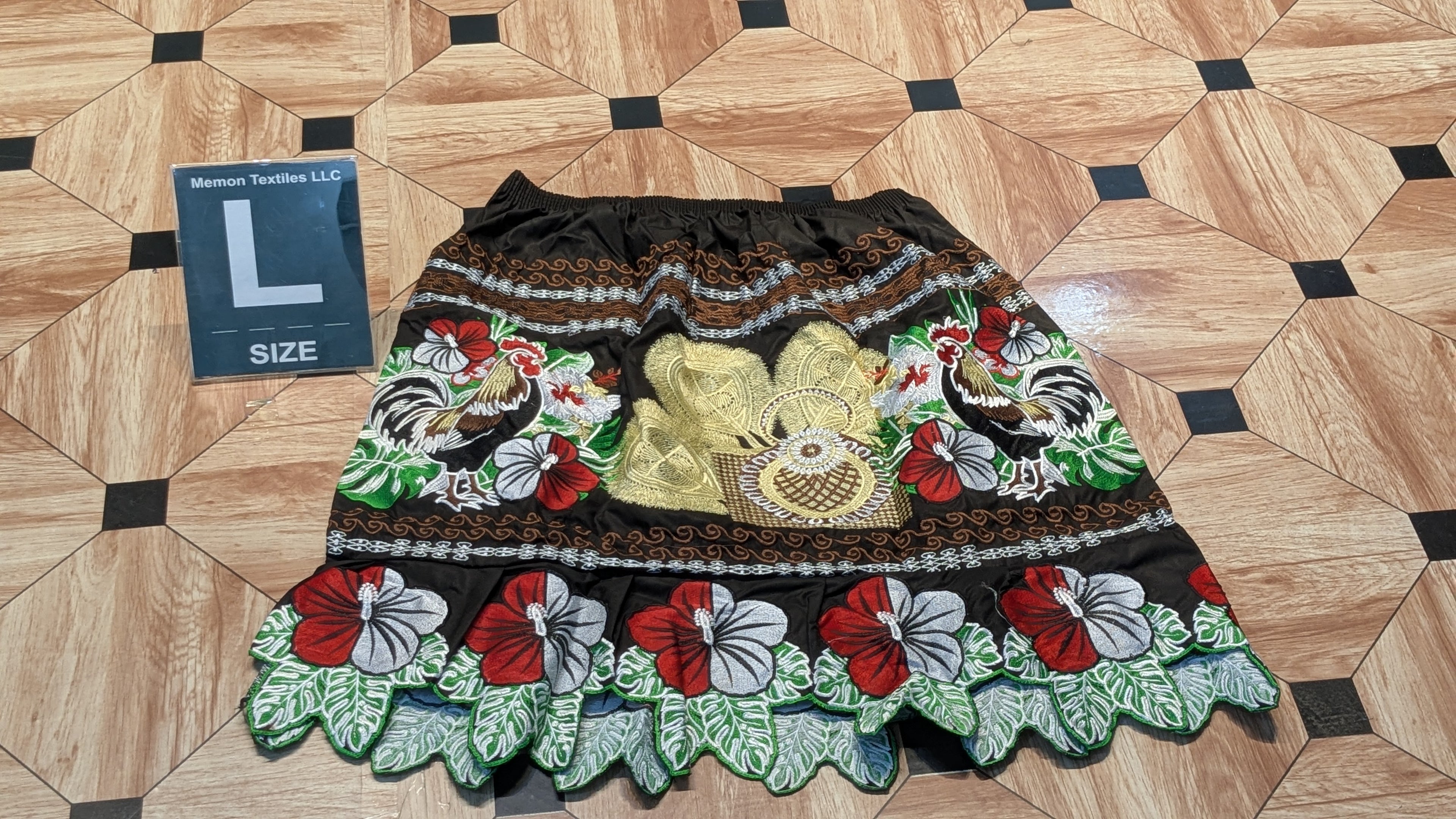 Embroidered Skirt (Island Urohs) - L