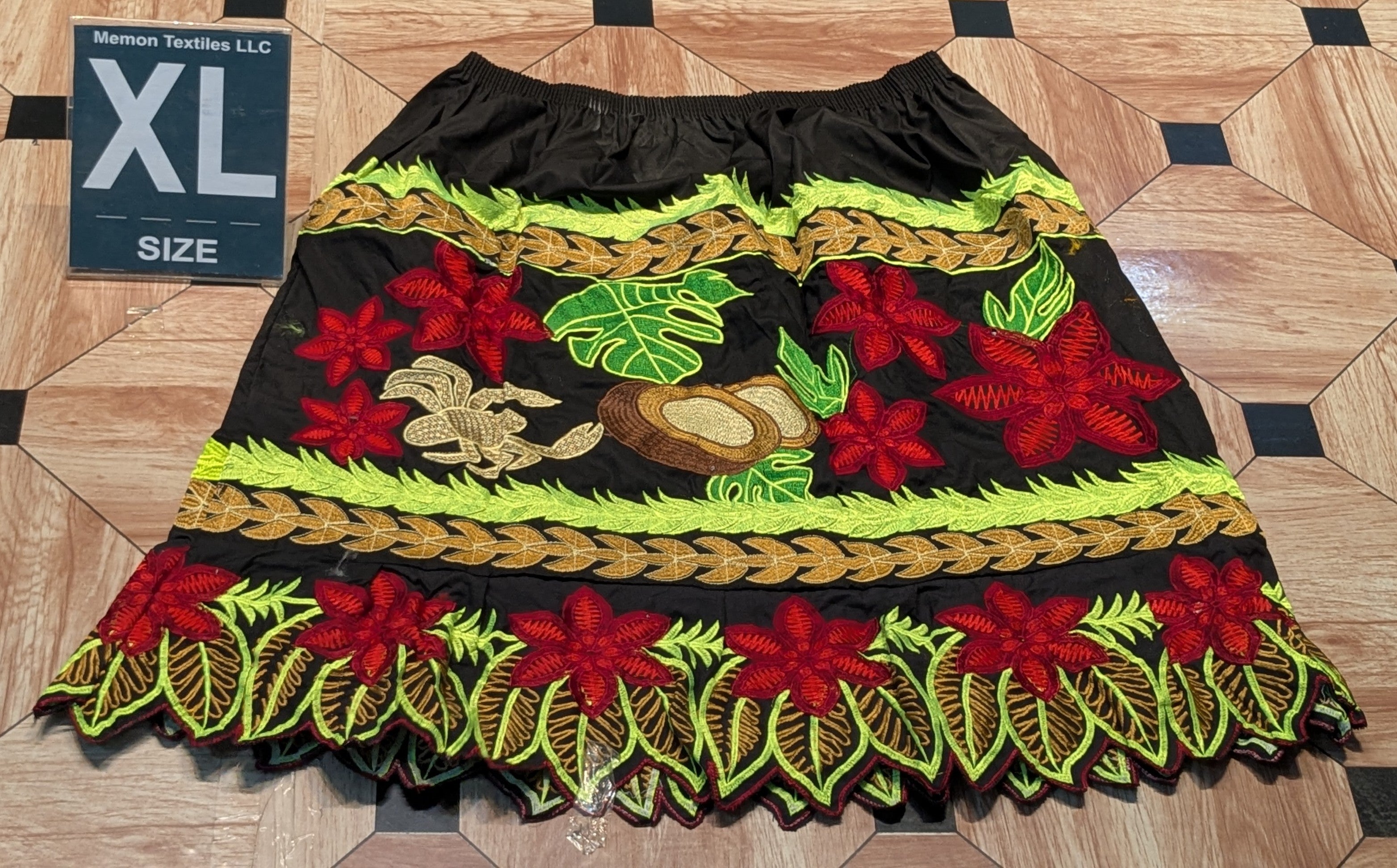Embroidered Skirt (Island Urohs) - XL