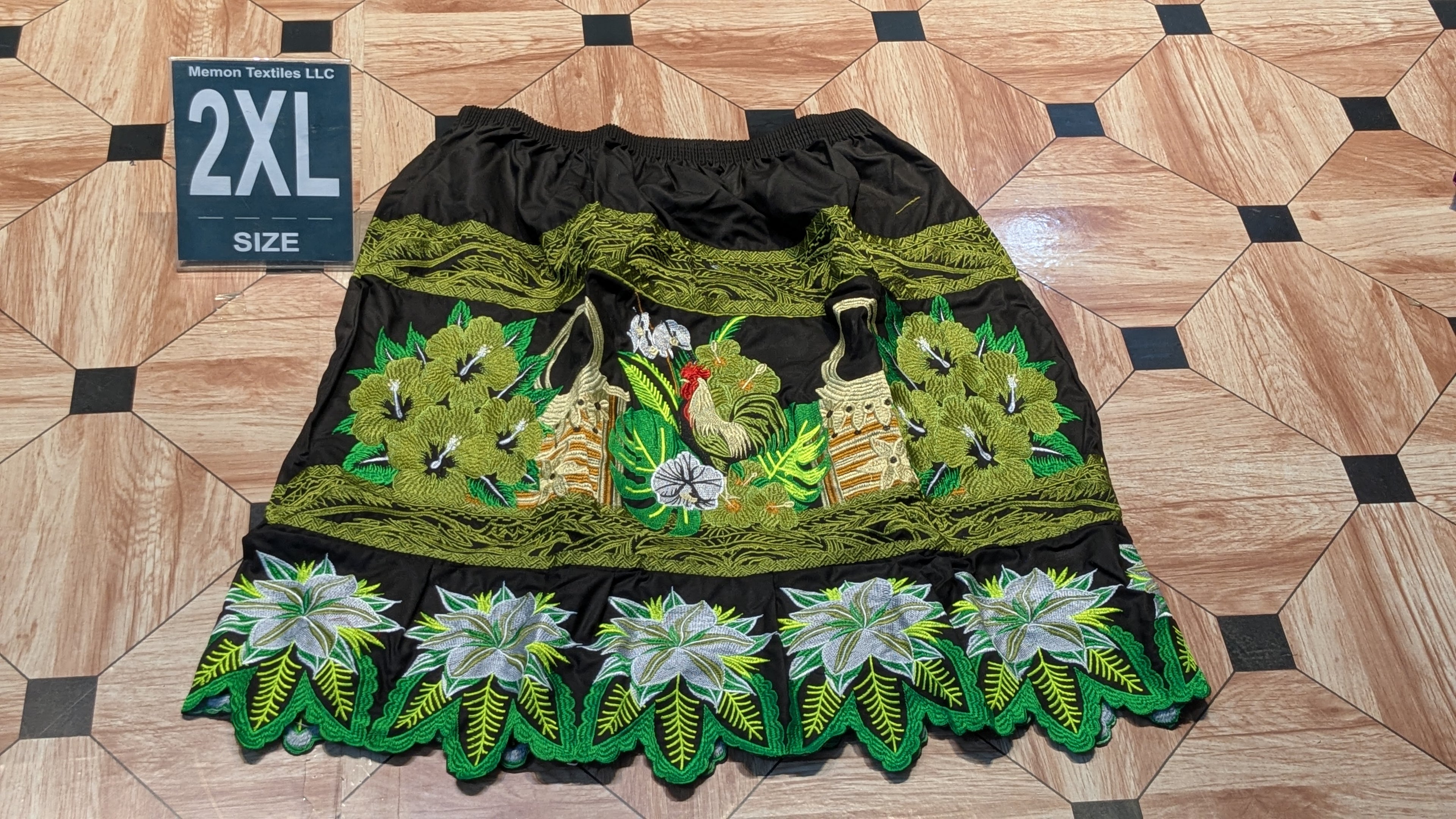 Embroidered Skirt (Island Urohs) - 2XL