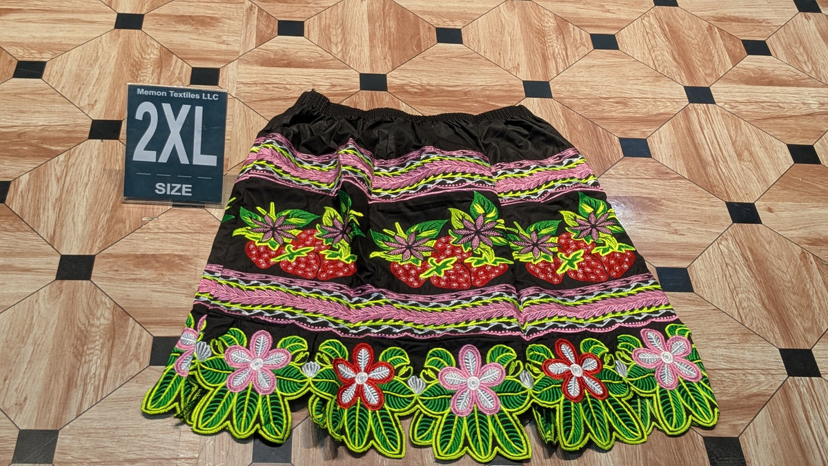 Embroidered Skirt (Island Urohs) - 2XL