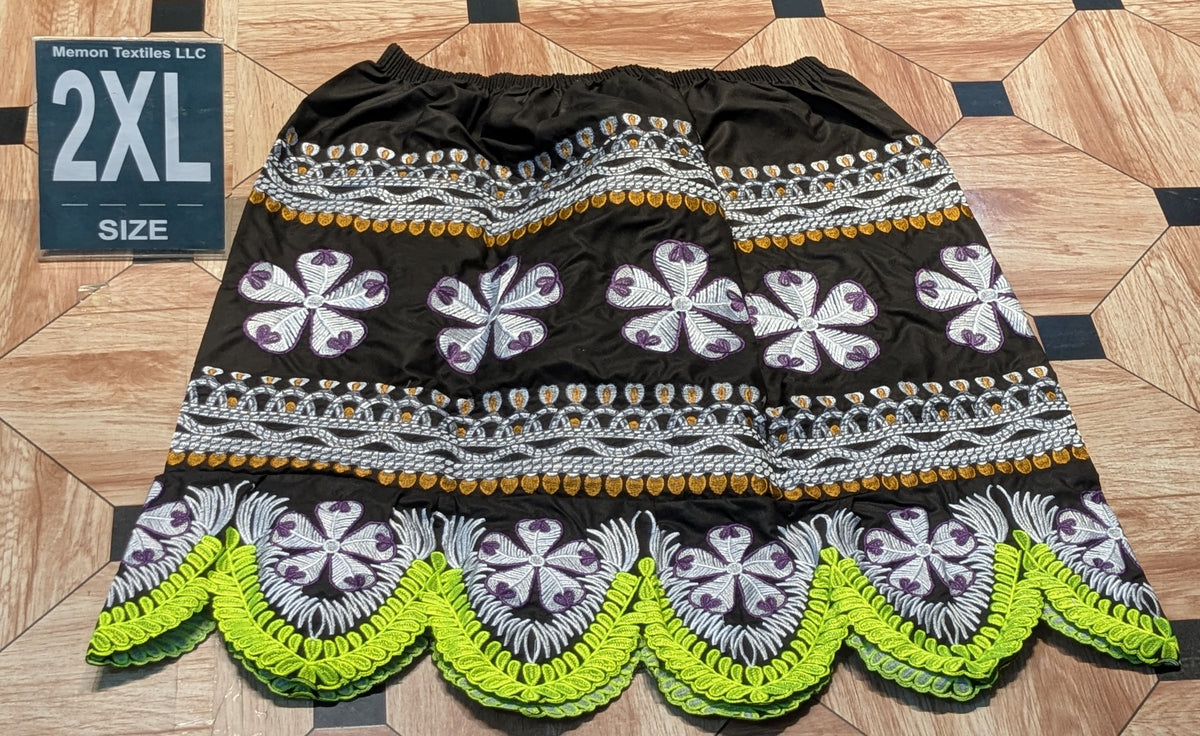 Embroidered Skirt (Island Urohs) - 2XL
