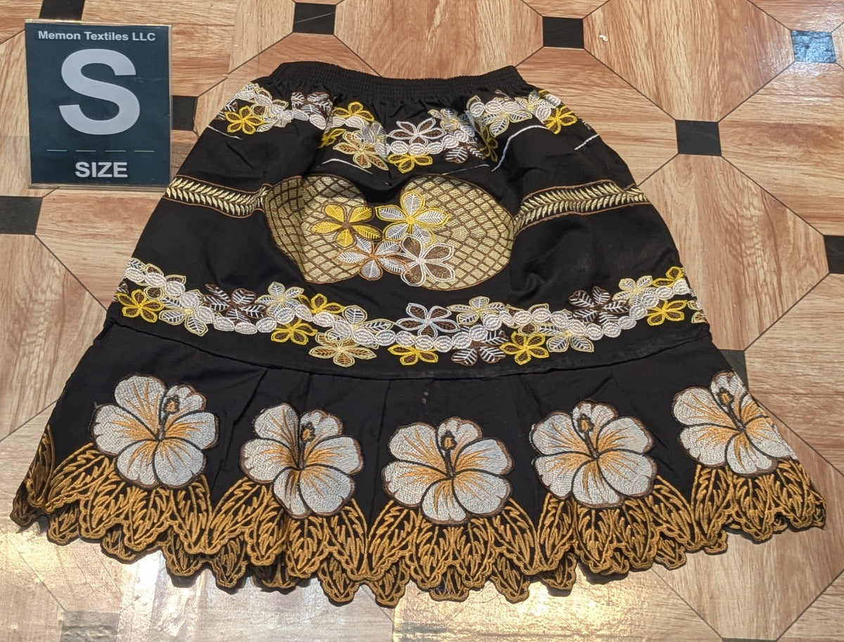 Embroidered Skirt (Island Urohs) - S