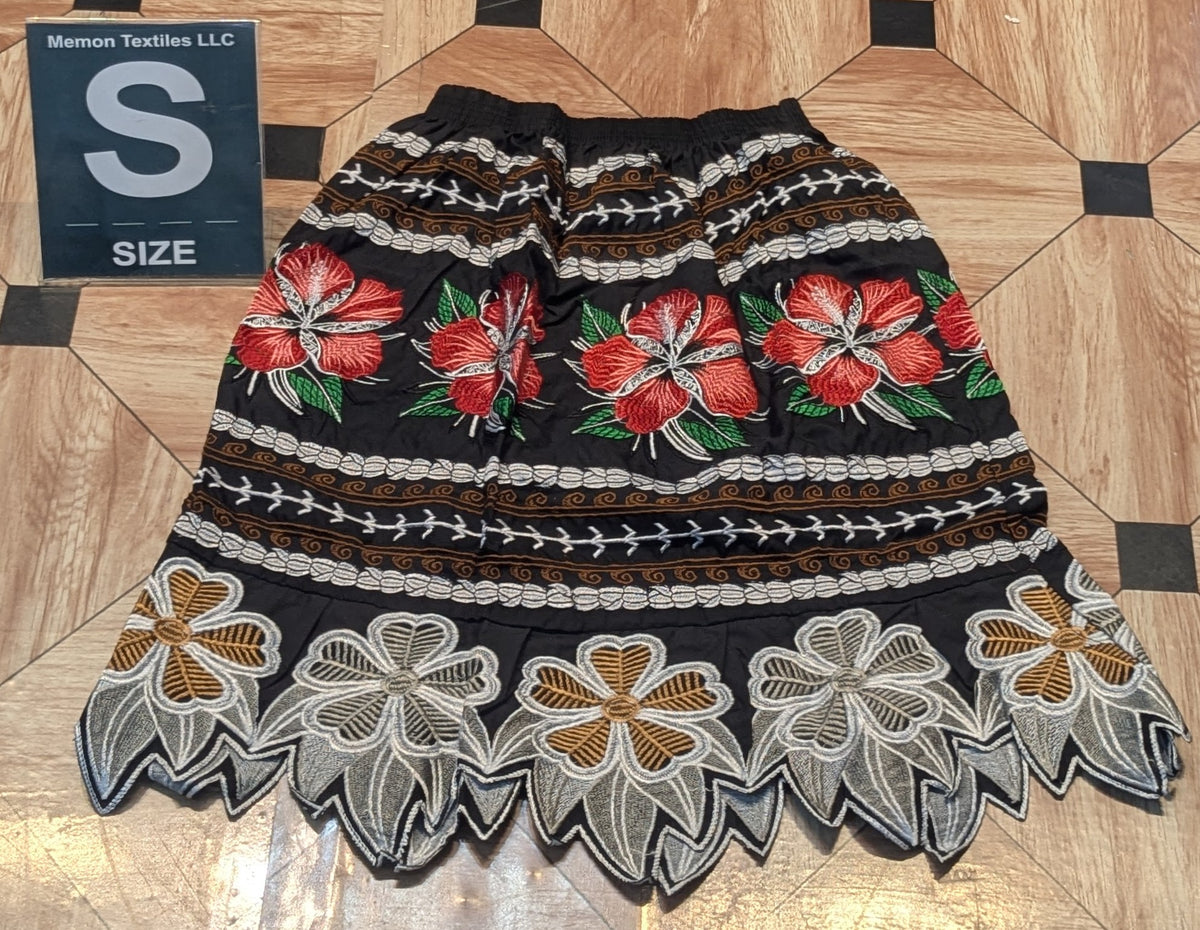 Embroidered Skirt (Island Urohs) - S