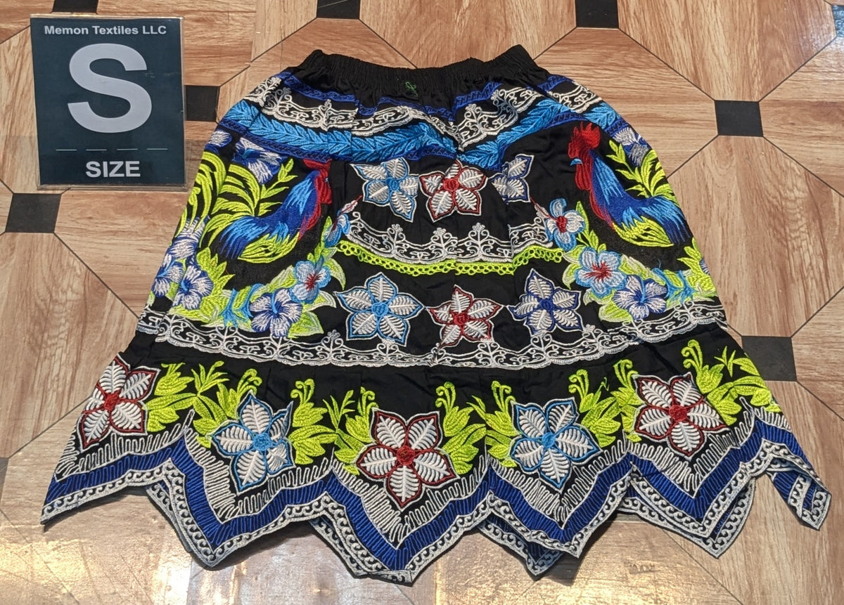 Embroidered Skirt (Island Urohs) - S