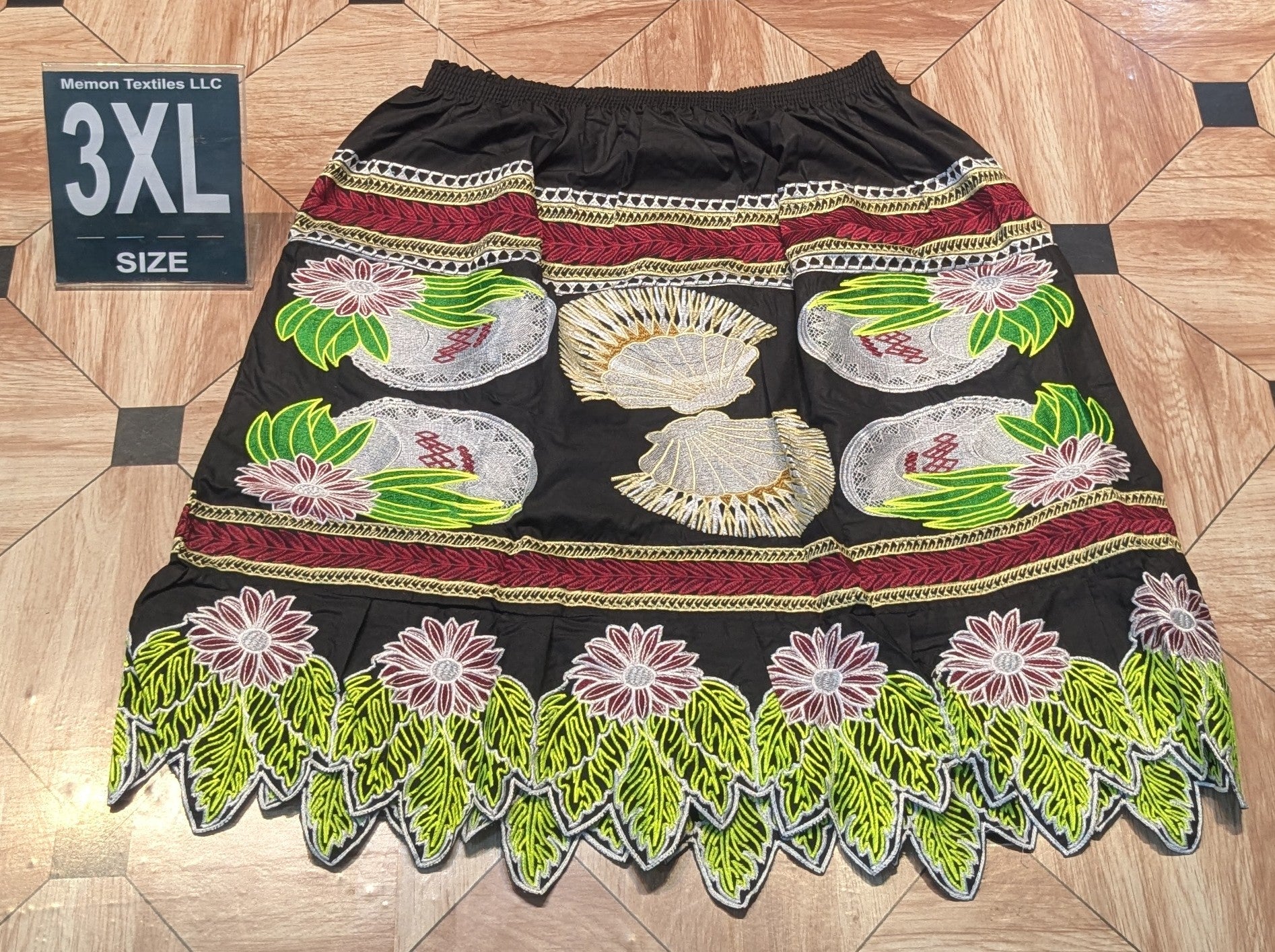 Embroidered Skirt (Island Urohs) - 3XL