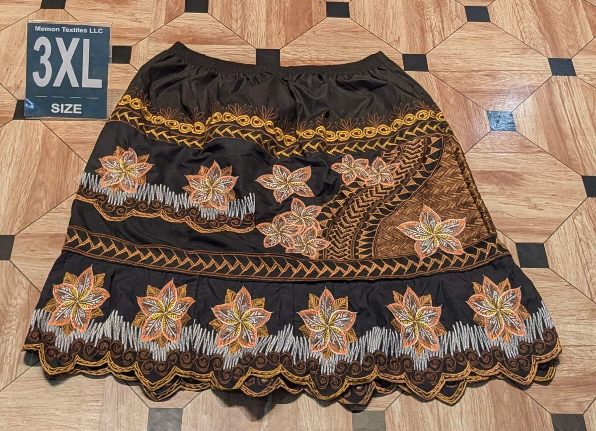Embroidered Island Skirts (Urohs) - 3XL