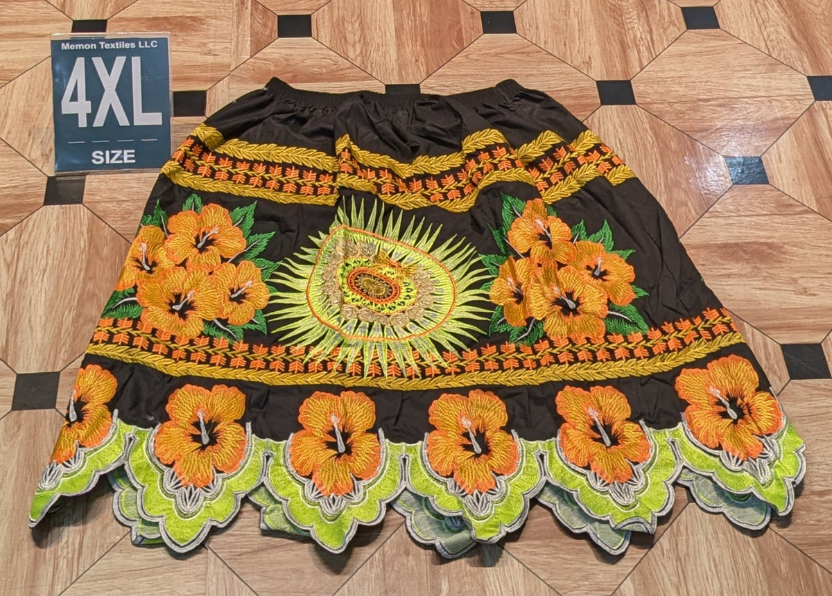 Embroidered Island Skirts (Urohs) - 4XL