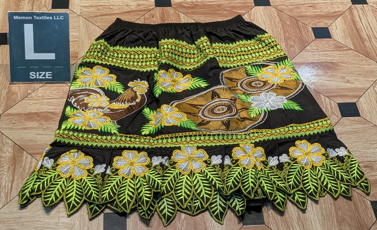 Embroidered Island Skirt (Urohs) - L