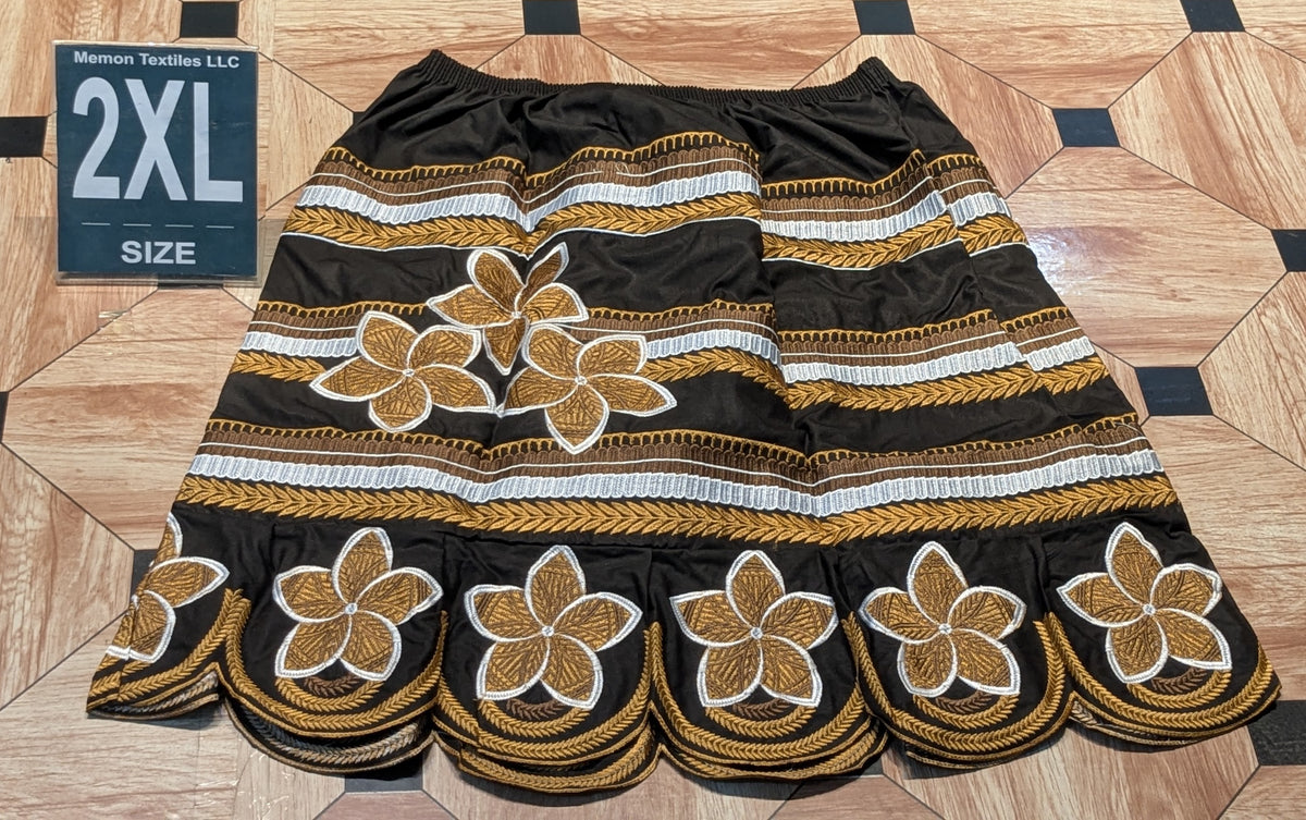 Embroidered Island Skirt (Urohs) - 2XL