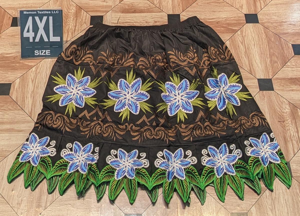 Island Embroidered Skirt (Urohs) - 4XL