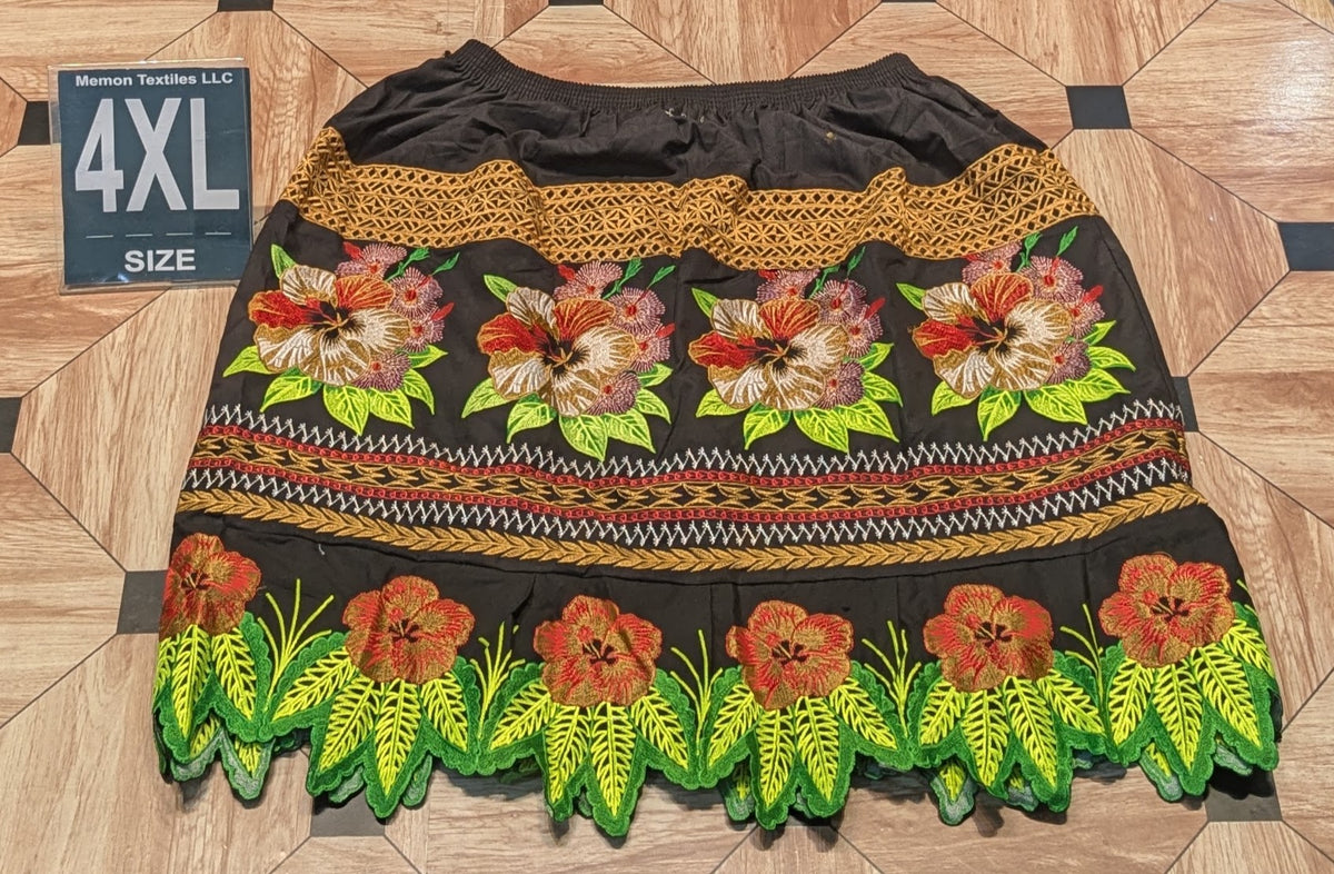 Embroidered Island Skirts (Urohs) - 4XL