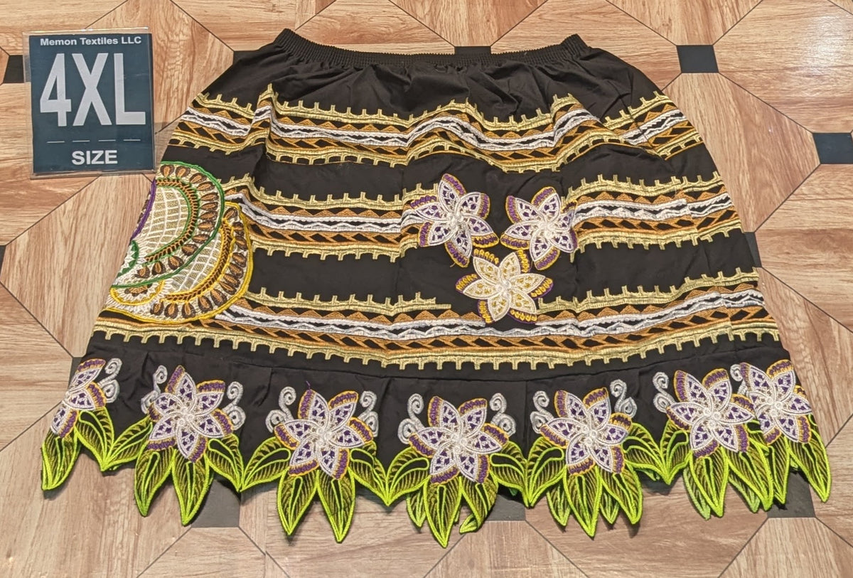 Embroidered Island Skirts (Urohs) - 4XL
