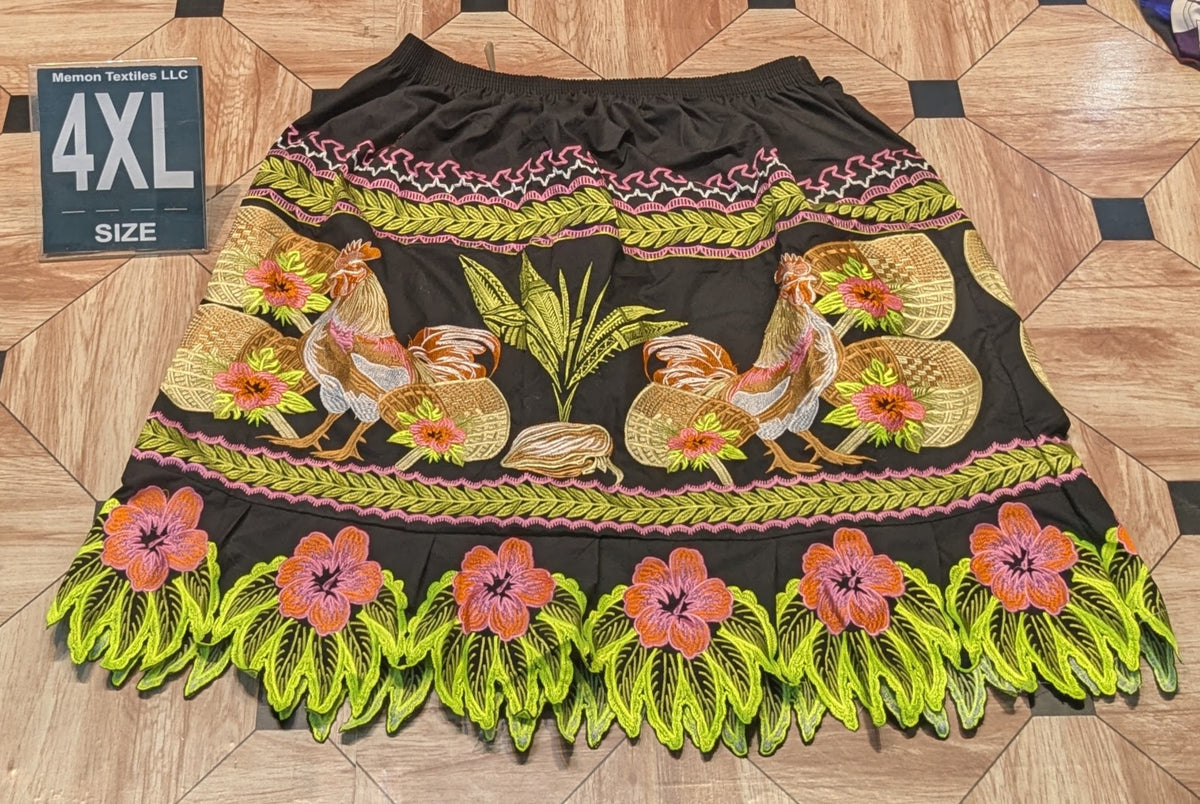 Embroidered Island Skirts (Urohs) - 4XL