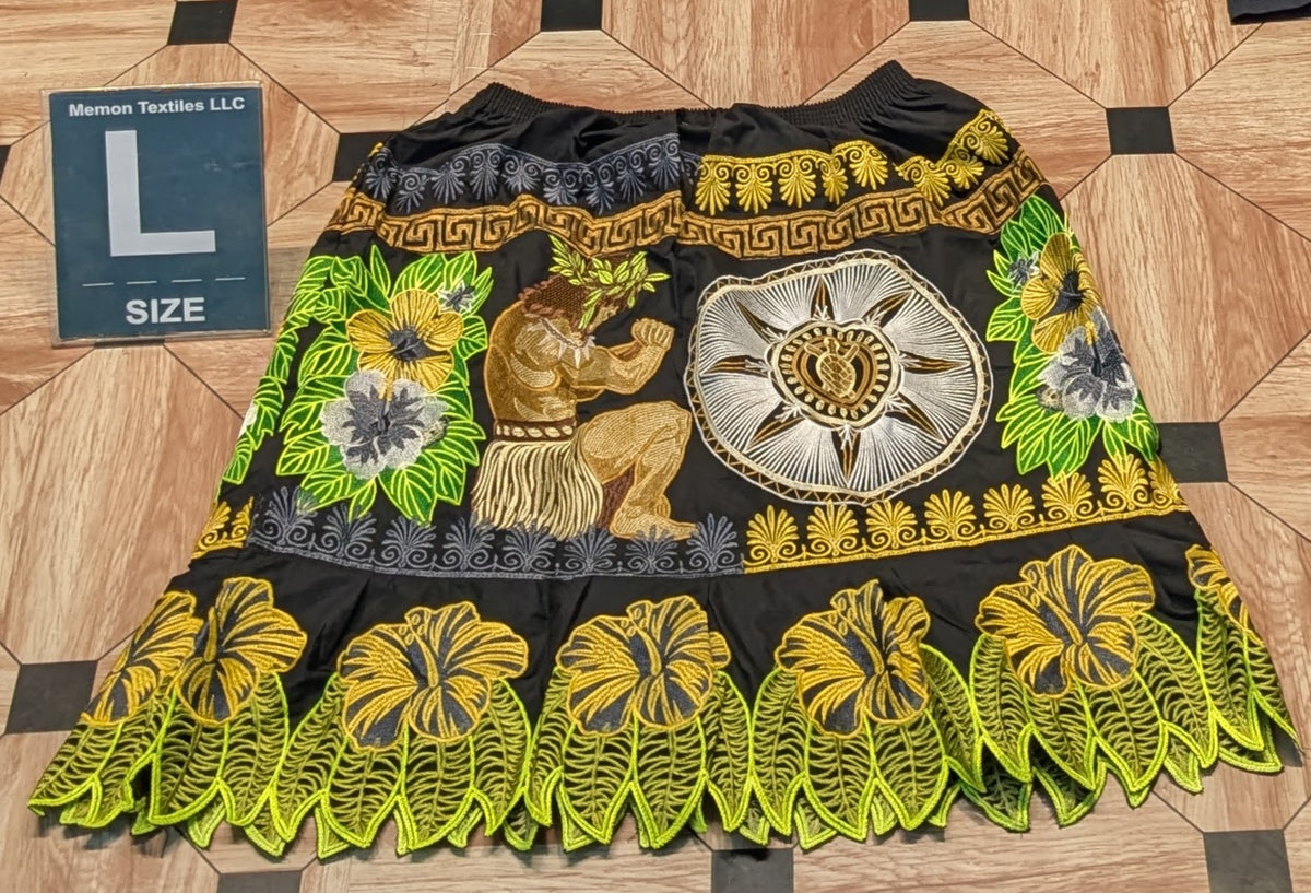 Embroidered Skirt (Island Urohs) - L