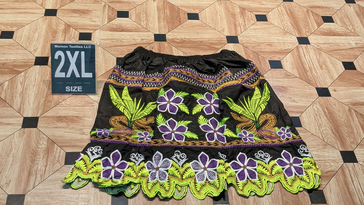 Embroidered Island Skirts (Urohs) - 2XL