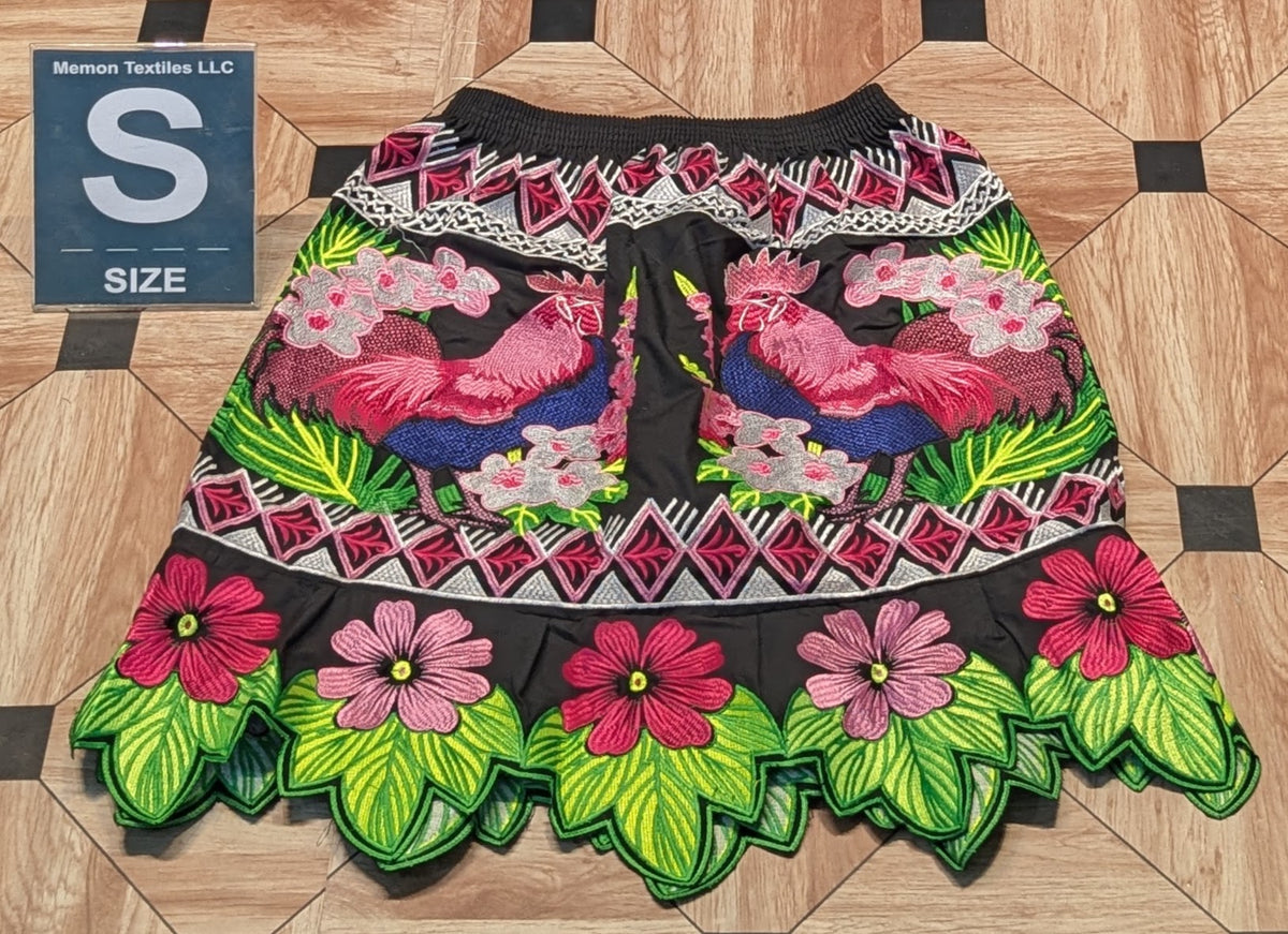 Floral Embroidered Island Skirts (Urohs) - S