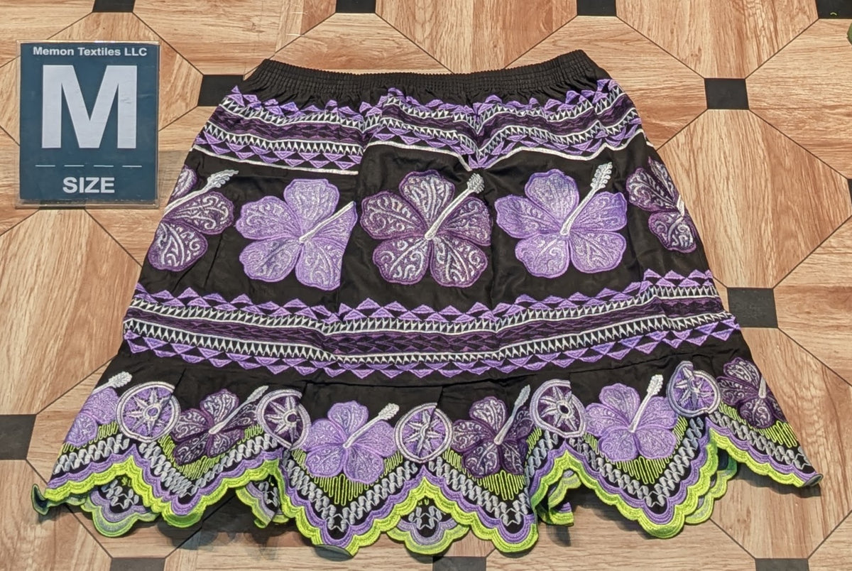Floral Embroidered Island Skirts (Urohs) - M