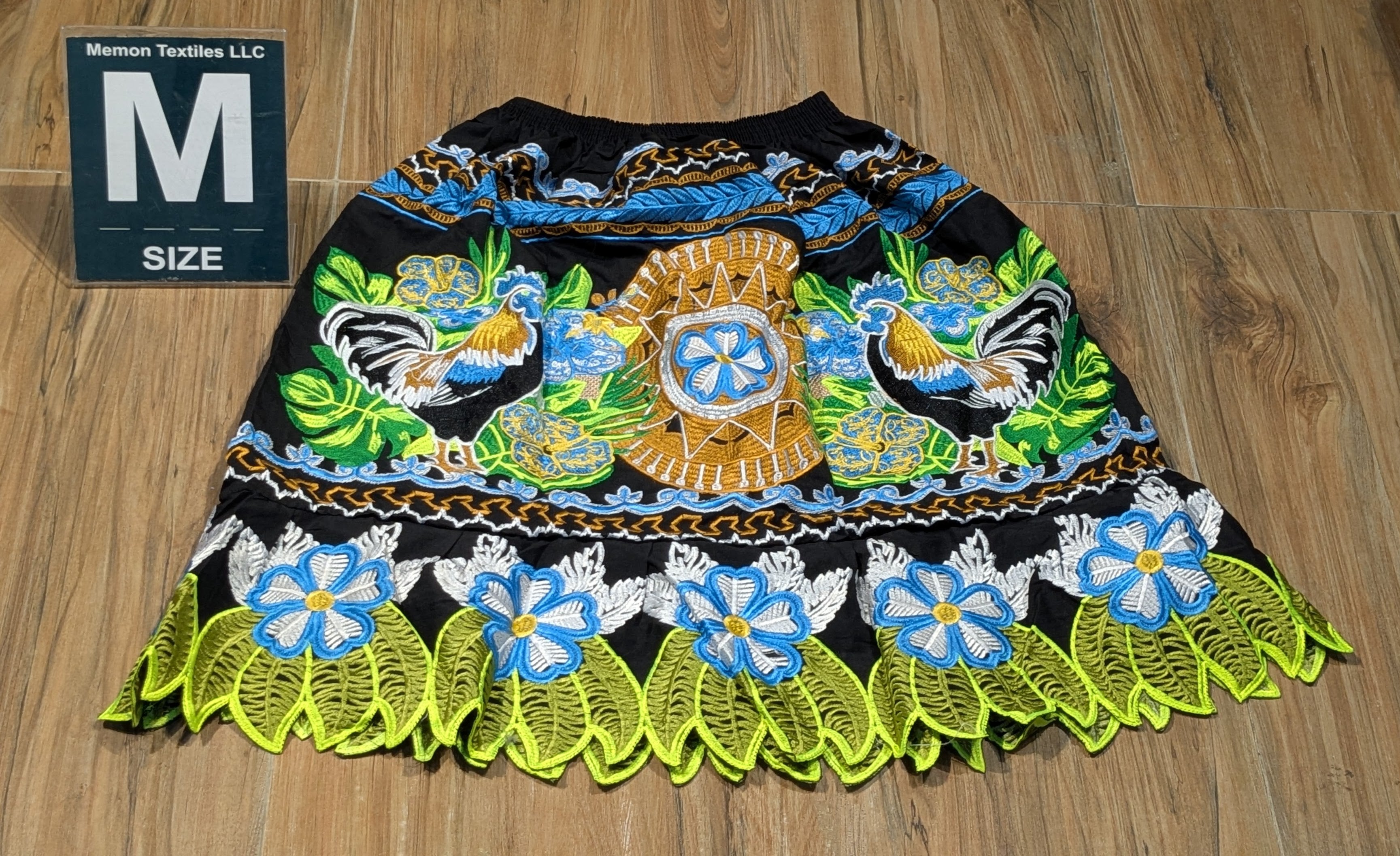 Floral Embroidered Island Skirts (Urohs) - M