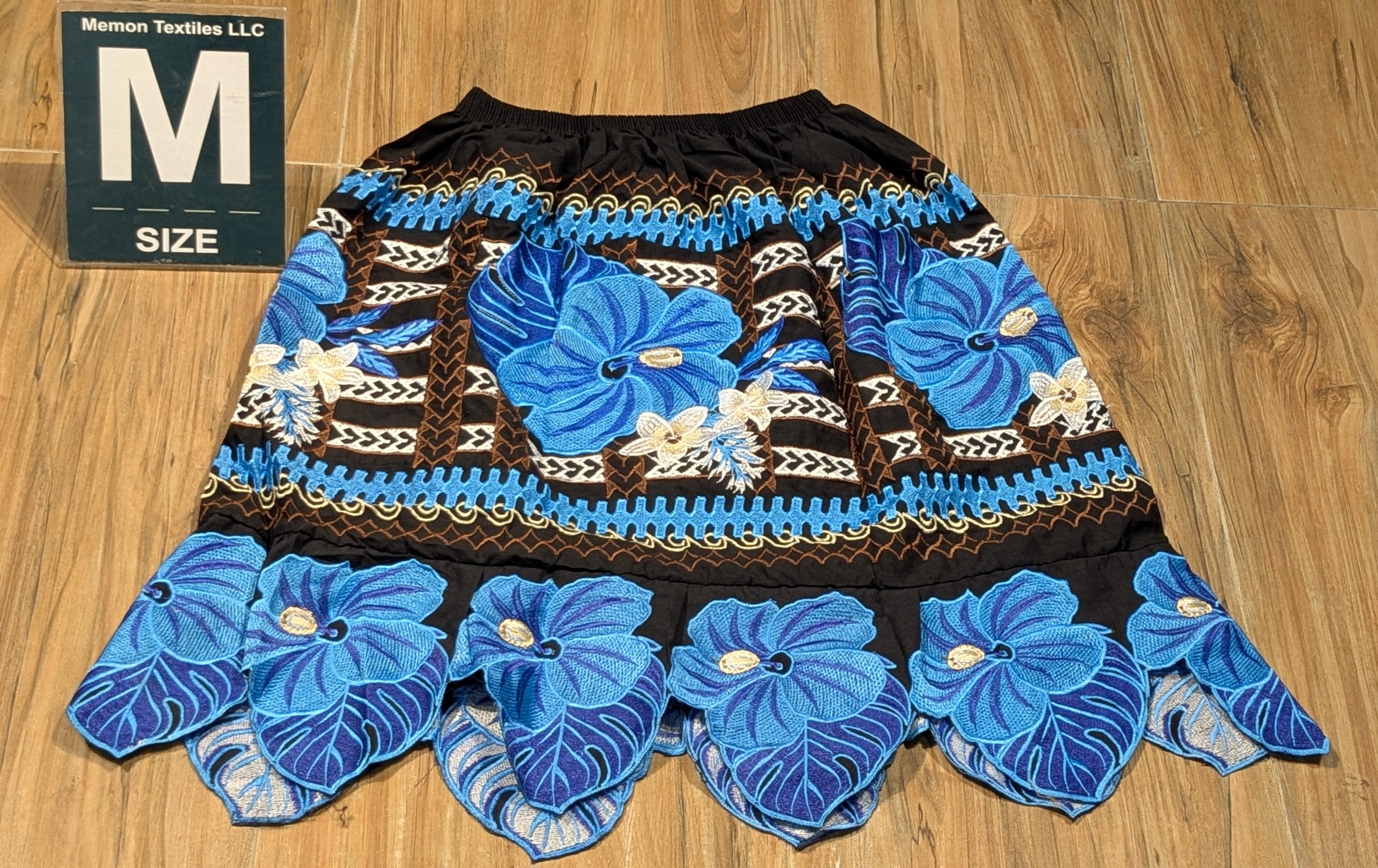 Floral Embroidered Island Skirts (Urohs) - M #1421