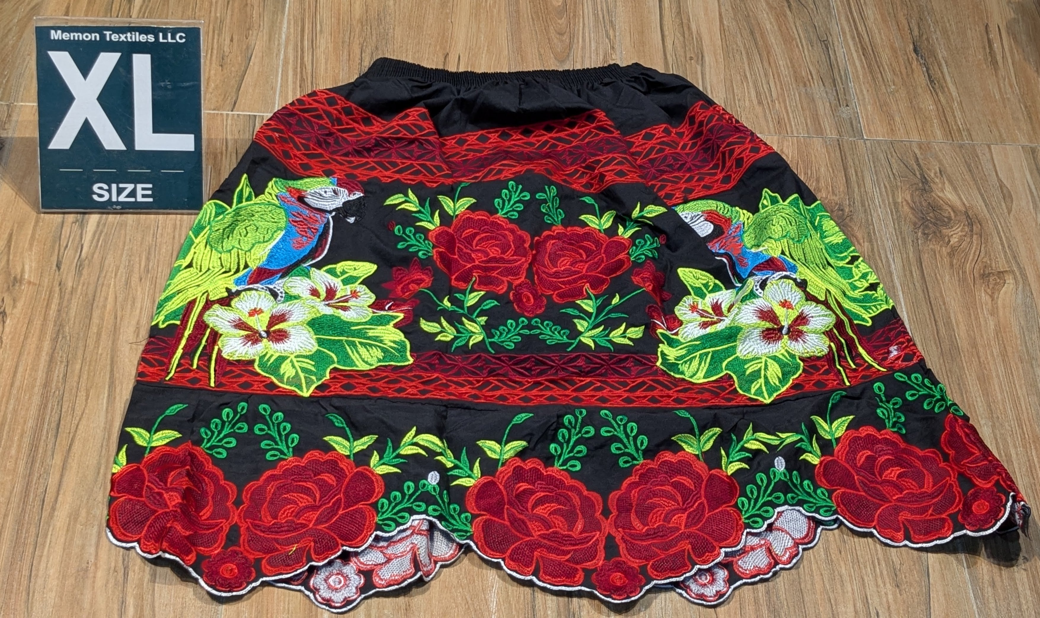Floral Embroidered Island Skirts (Urohs) - XL #1473