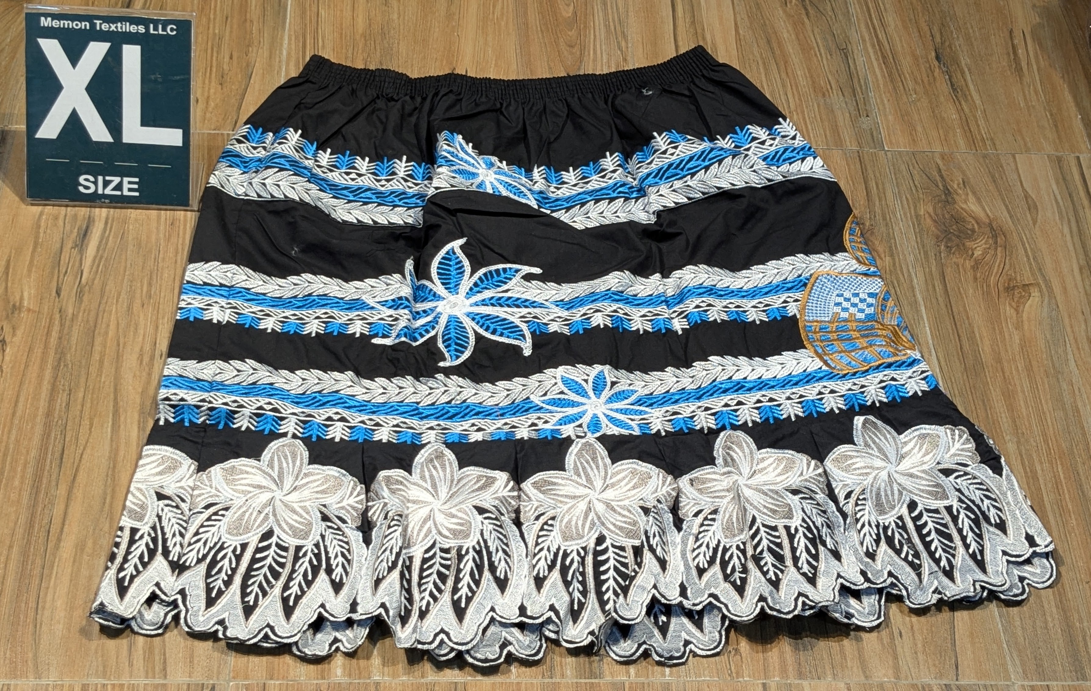Floral Embroidered Island Skirts (Urohs) - XL #1476