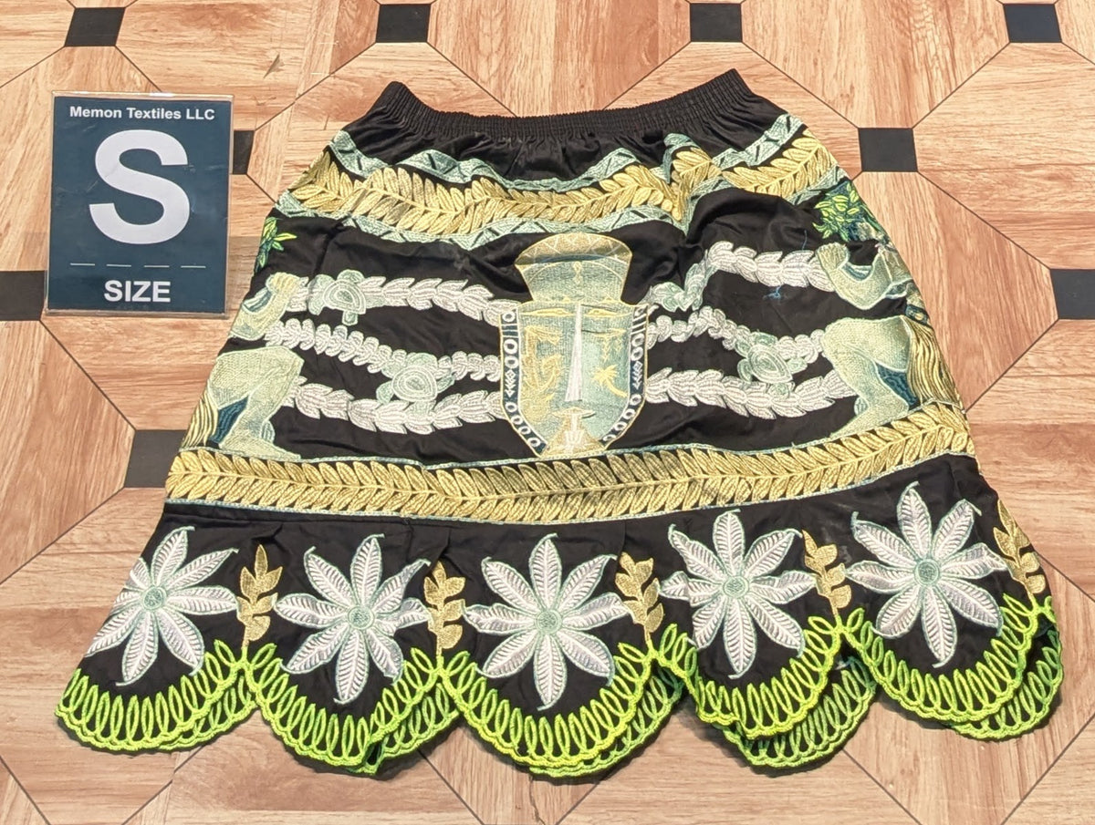 Floral Embroidered Island Skirts (Urohs) - S
