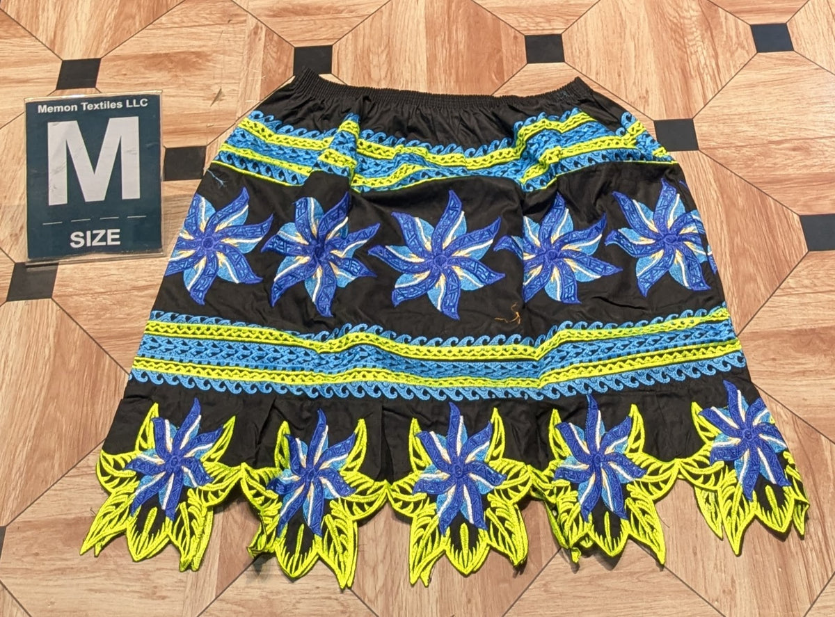 Floral Embroidered Island Skirts (Urohs) - M