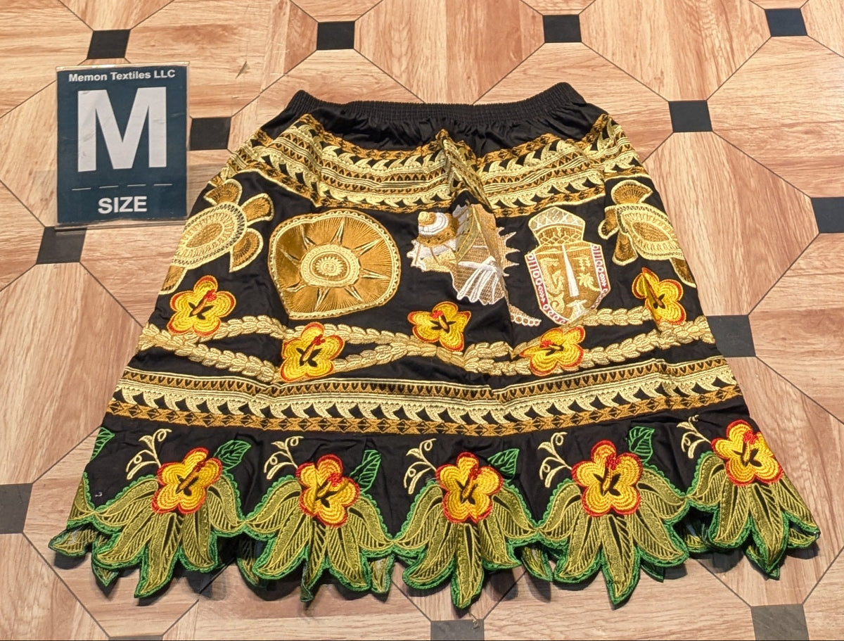 Floral Embroidered Island Skirts (Urohs) - M
