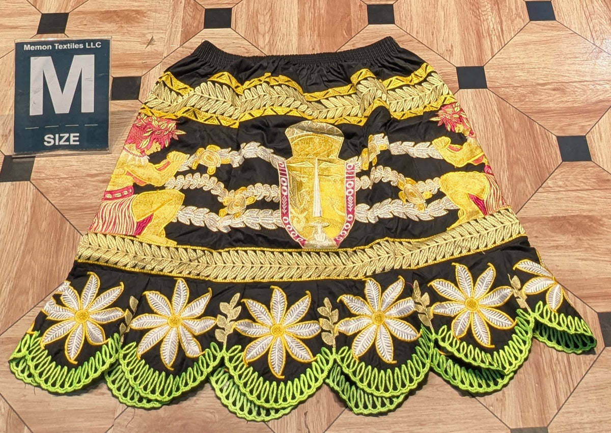 Floral Embroidered Island Skirts (Urohs) - M
