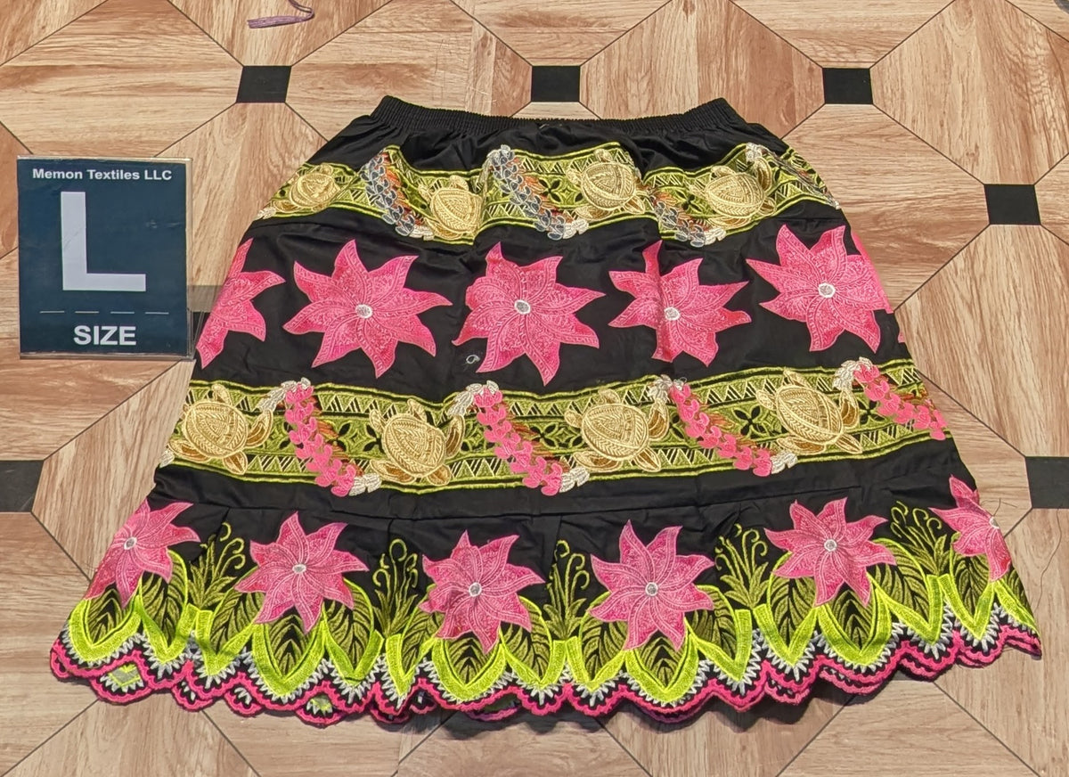 Floral Embroidered Skirts (Urohs) - L
