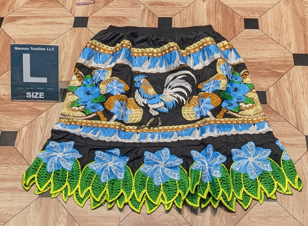Floral Embroidered Skirts (Urohs) - L
