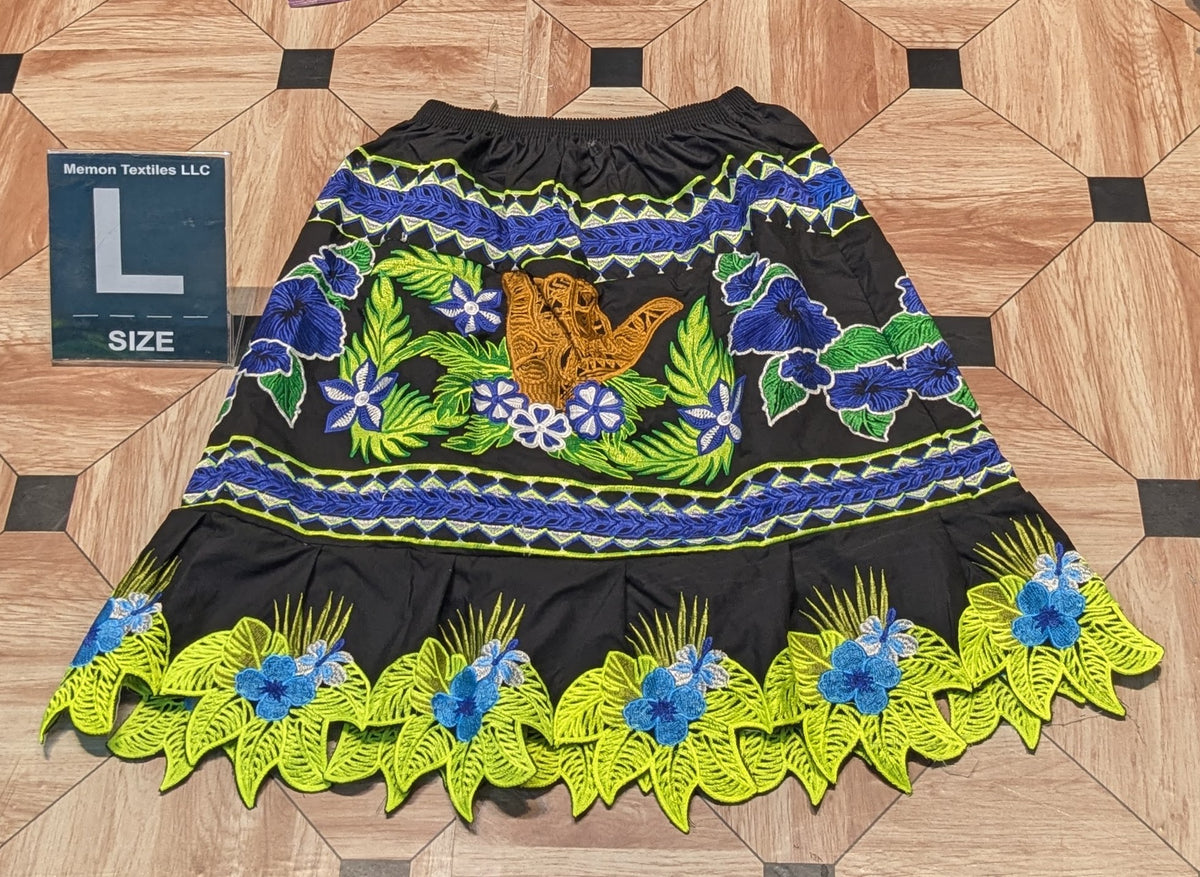 Floral Embroidered Skirts (Urohs) - L