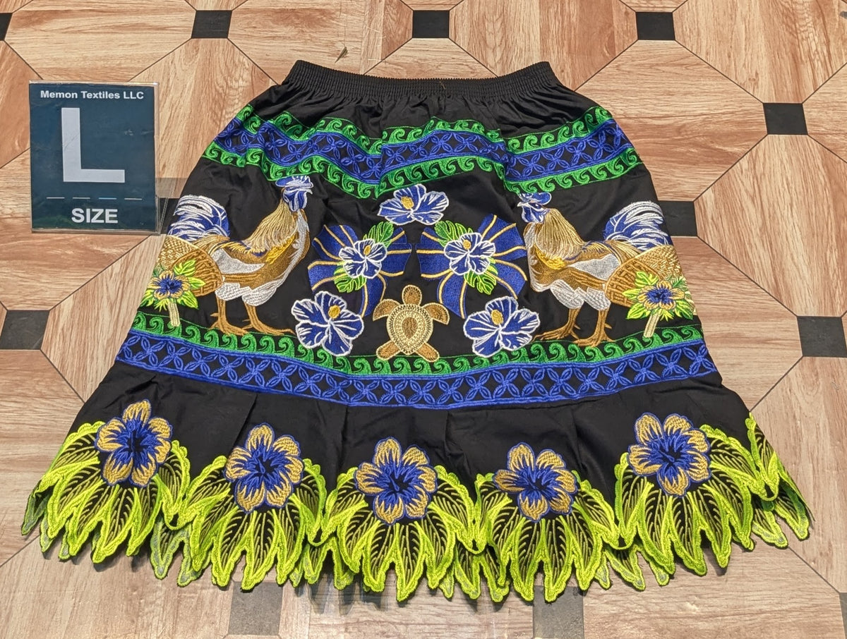 Floral Embroidered Skirts (Urohs) - L