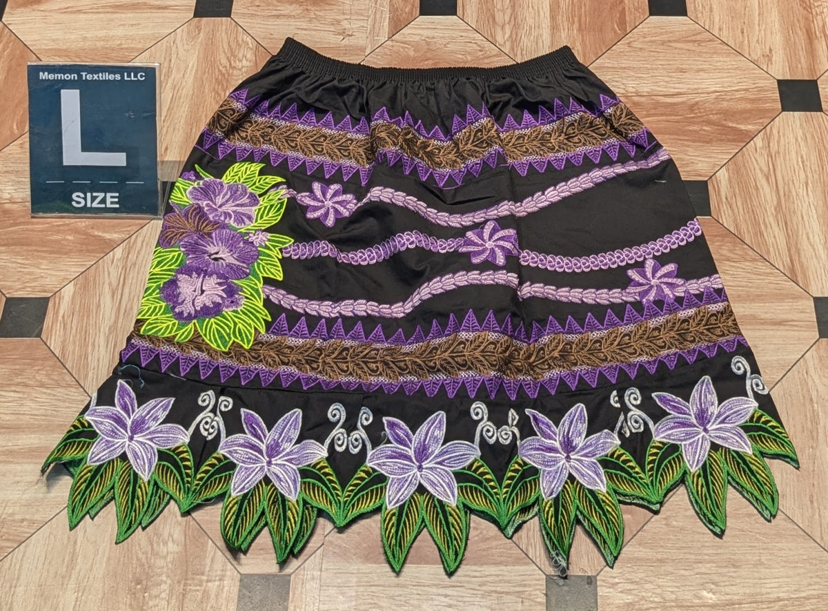 Floral Embroidered Skirts (Urohs) - L
