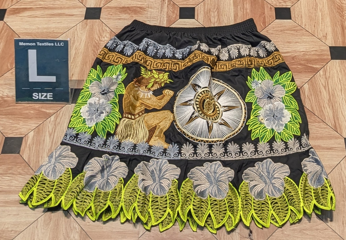 Floral Embroidered Skirts (Urohs) - L
