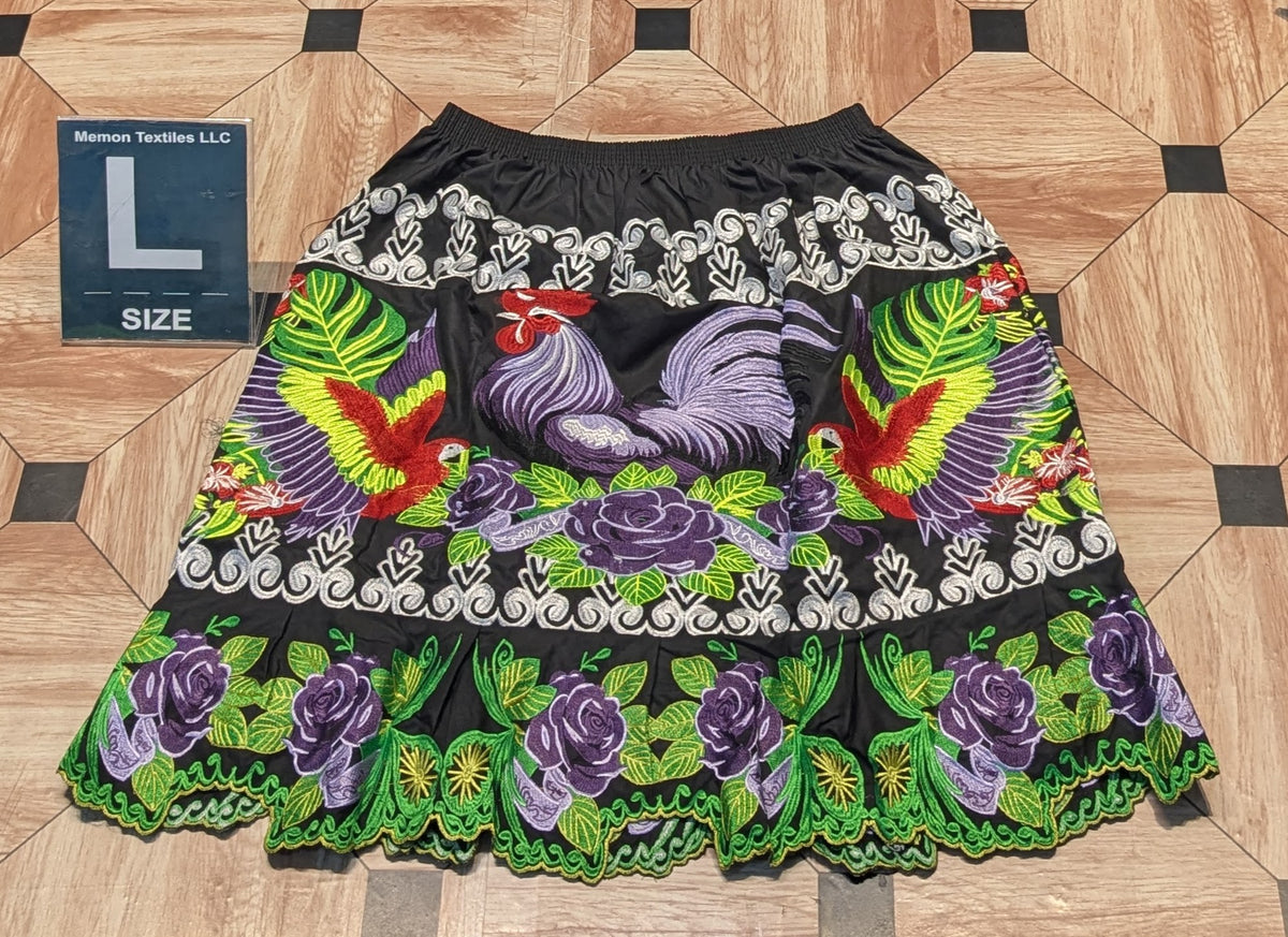 Floral Embroidered Skirts (Urohs) - L