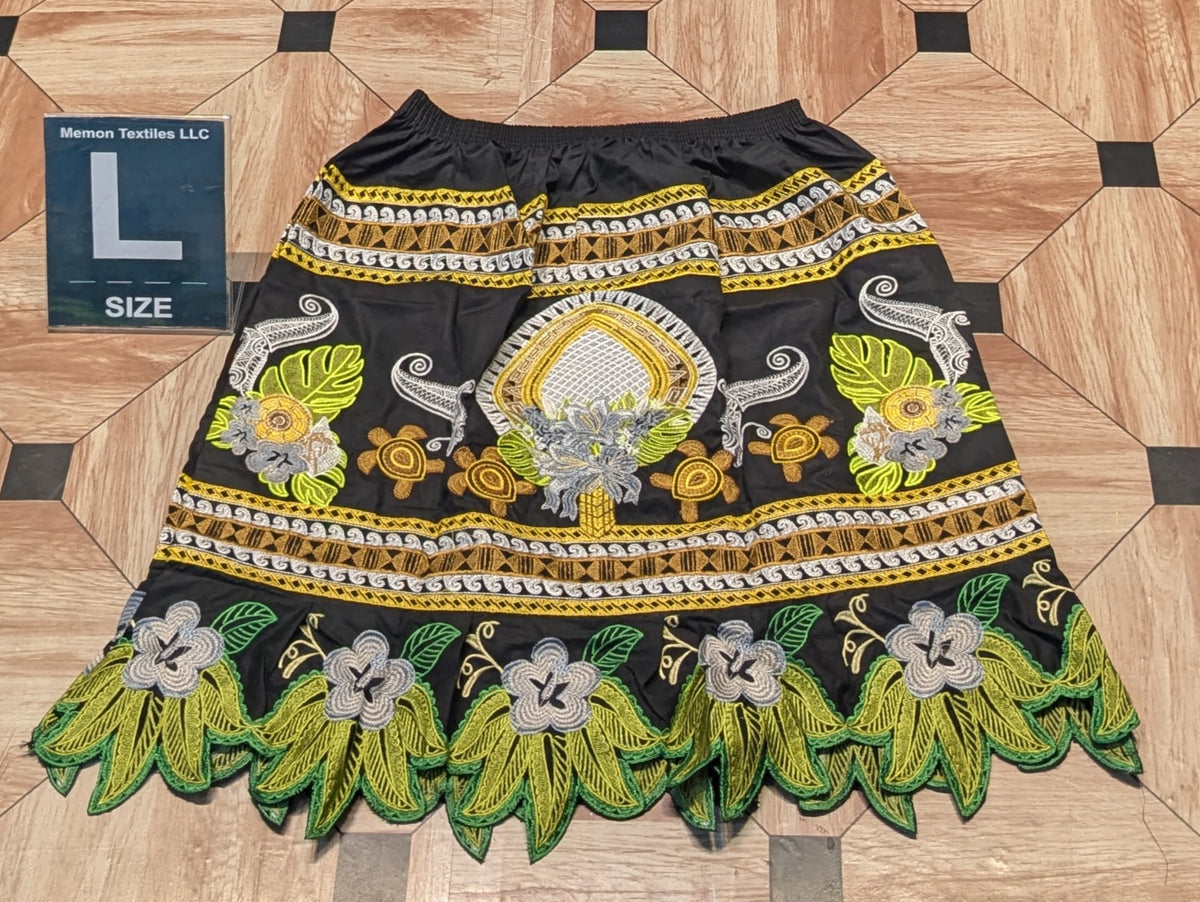 Floral Embroidered Skirts (Urohs) - L