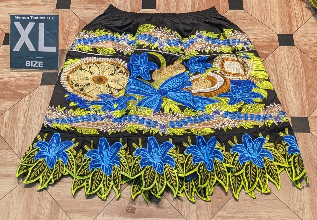 Floral Embroidered Skirts (Urohs) - XL