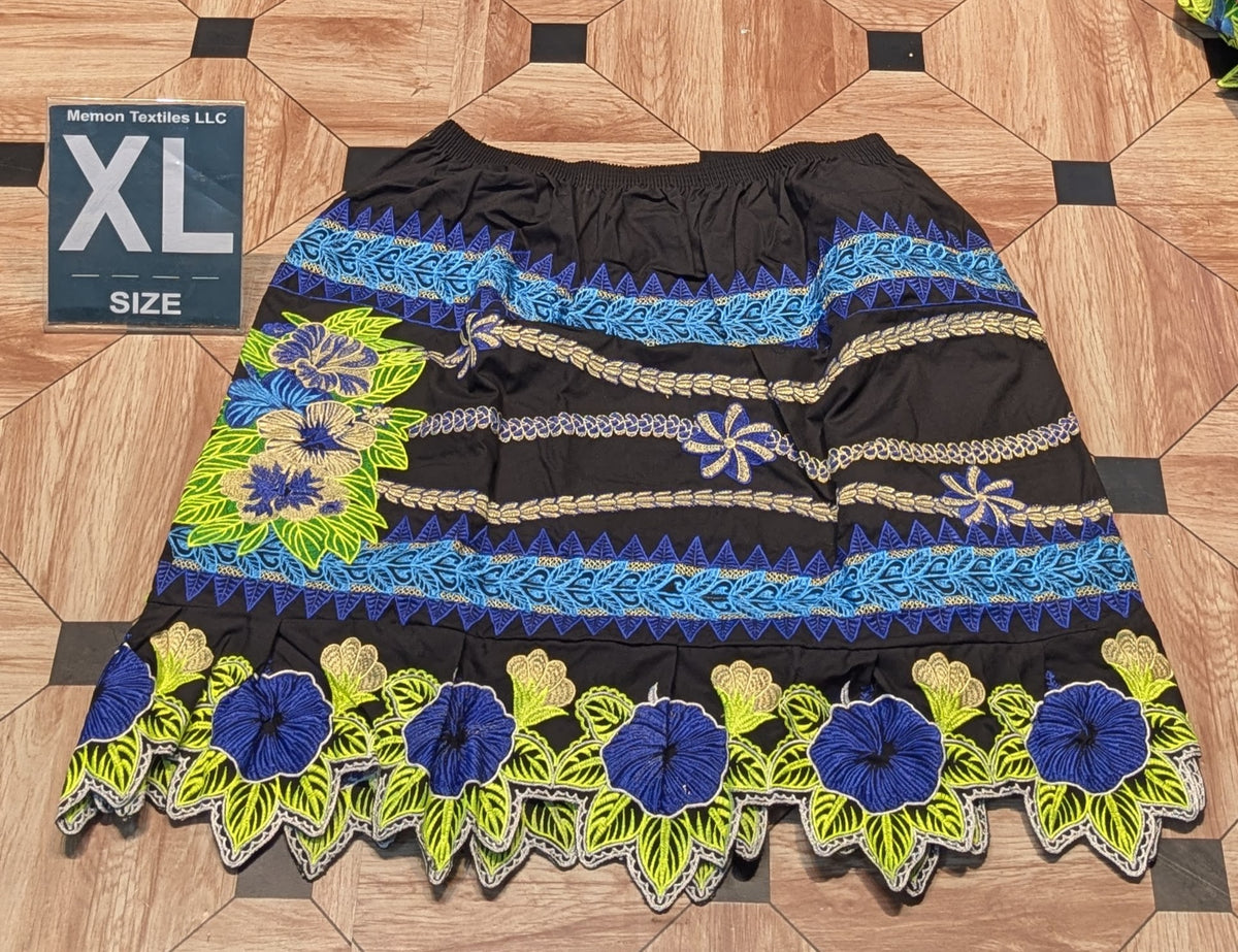 Floral Embroidered Skirts (Urohs) - XL