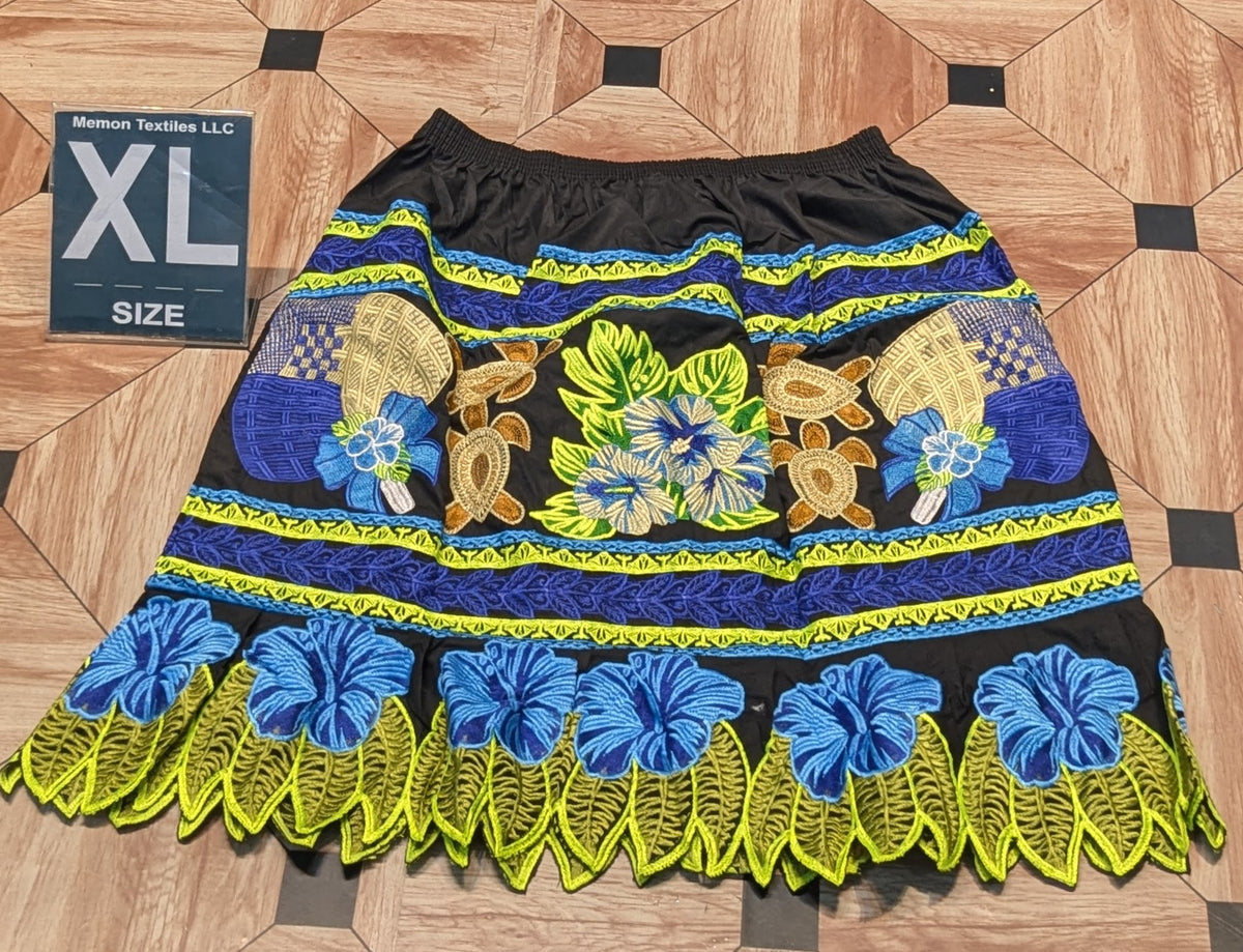Floral Embroidered Skirts (Urohs) - XL