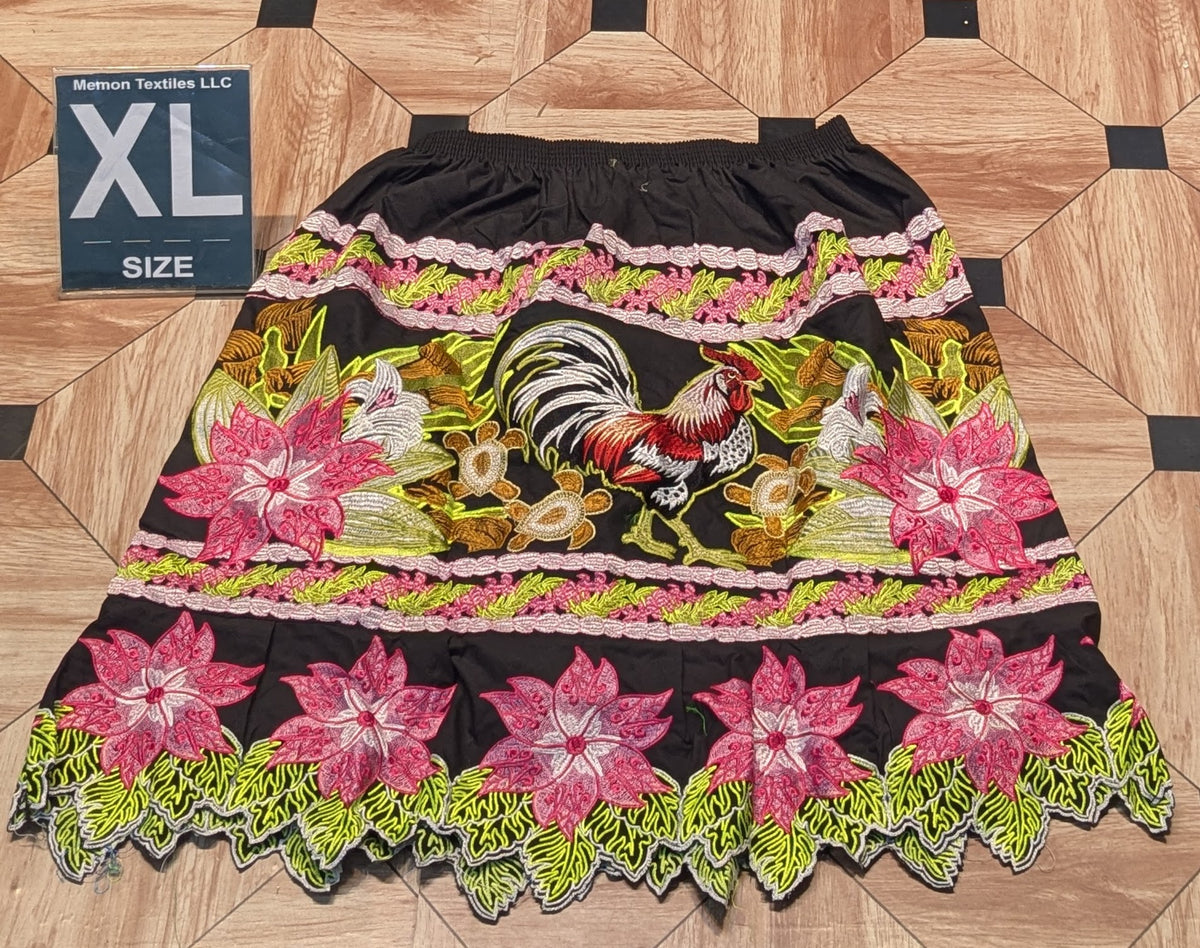 Floral Embroidered Skirts (Urohs) - XL