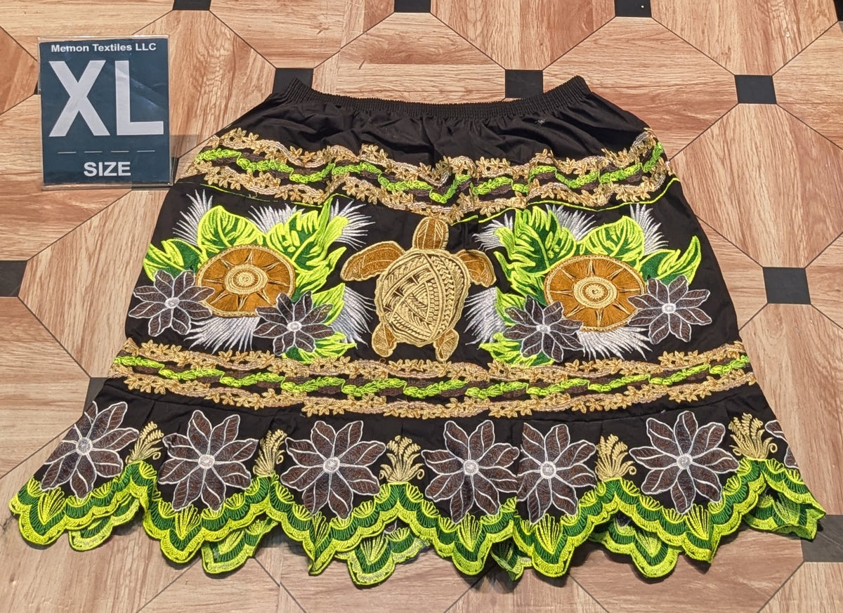 Floral Embroidered Skirts (Urohs) - XL