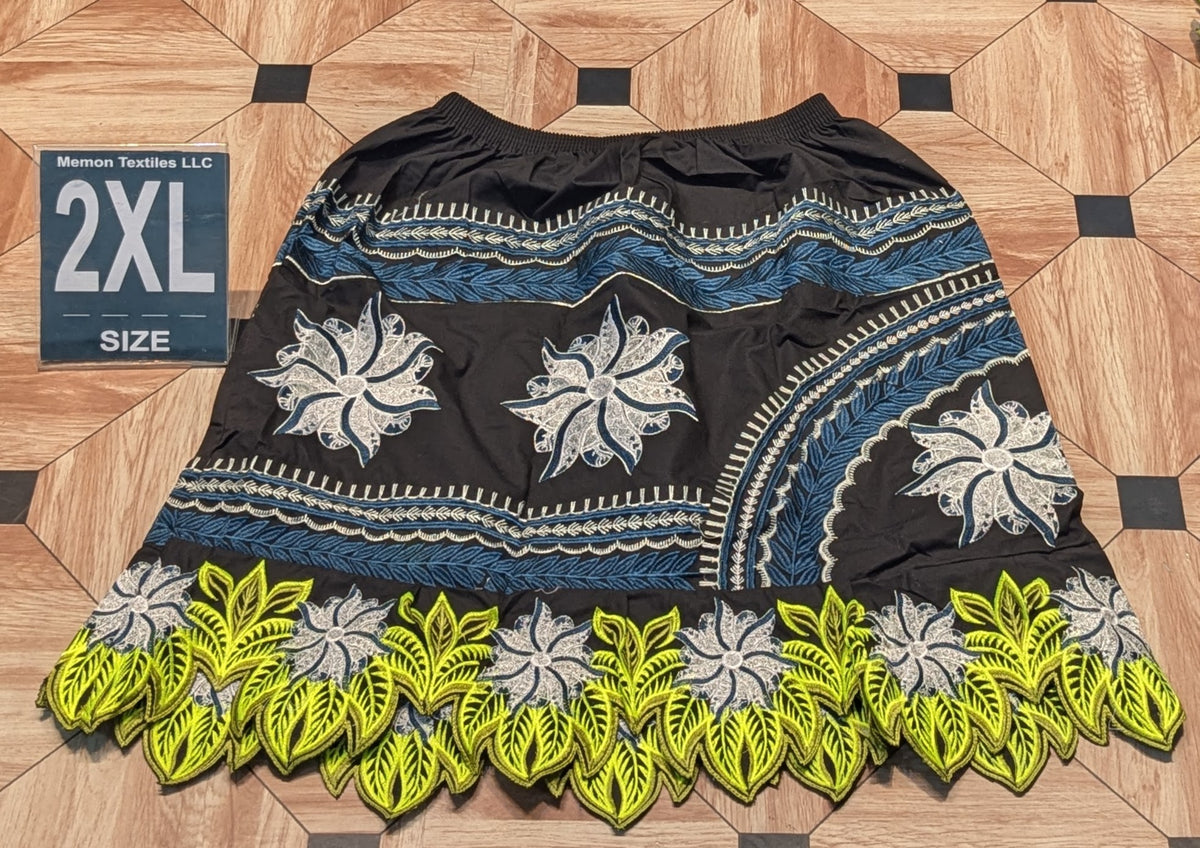 Floral Embroidered Skirts (Urohs) - 2XL
