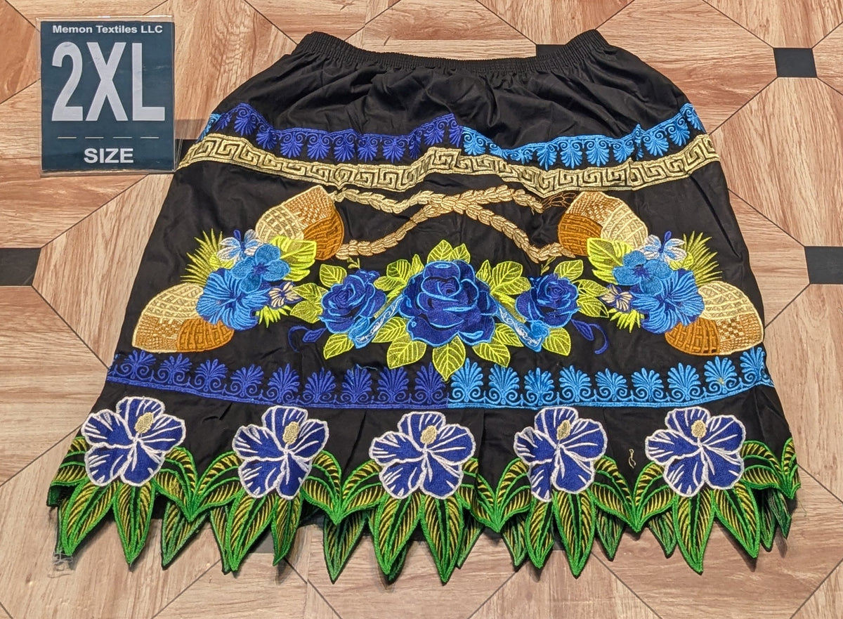 Floral Embroidered Skirts (Urohs) - 2XL
