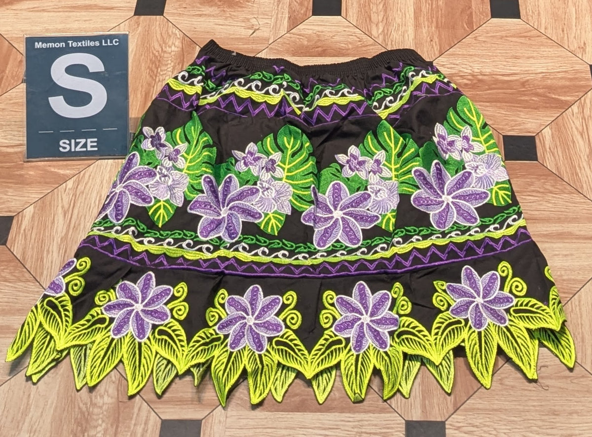 Floral Embroidered Skirts (Urohs) - S