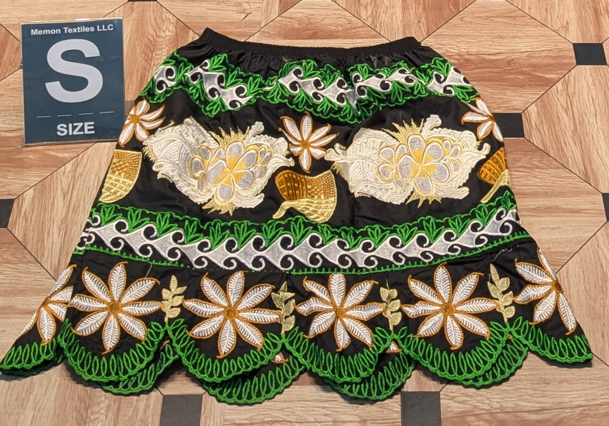Floral Embroidered Skirts (Urohs) - S