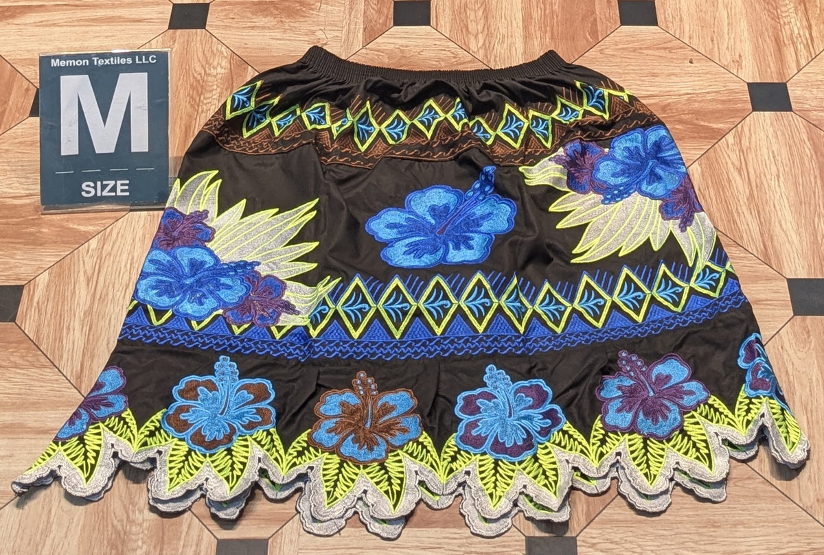 Floral Embroidered Skirts (Urohs) - M