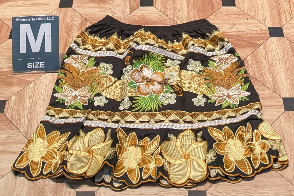 Floral Embroidered Skirts (Urohs) - M